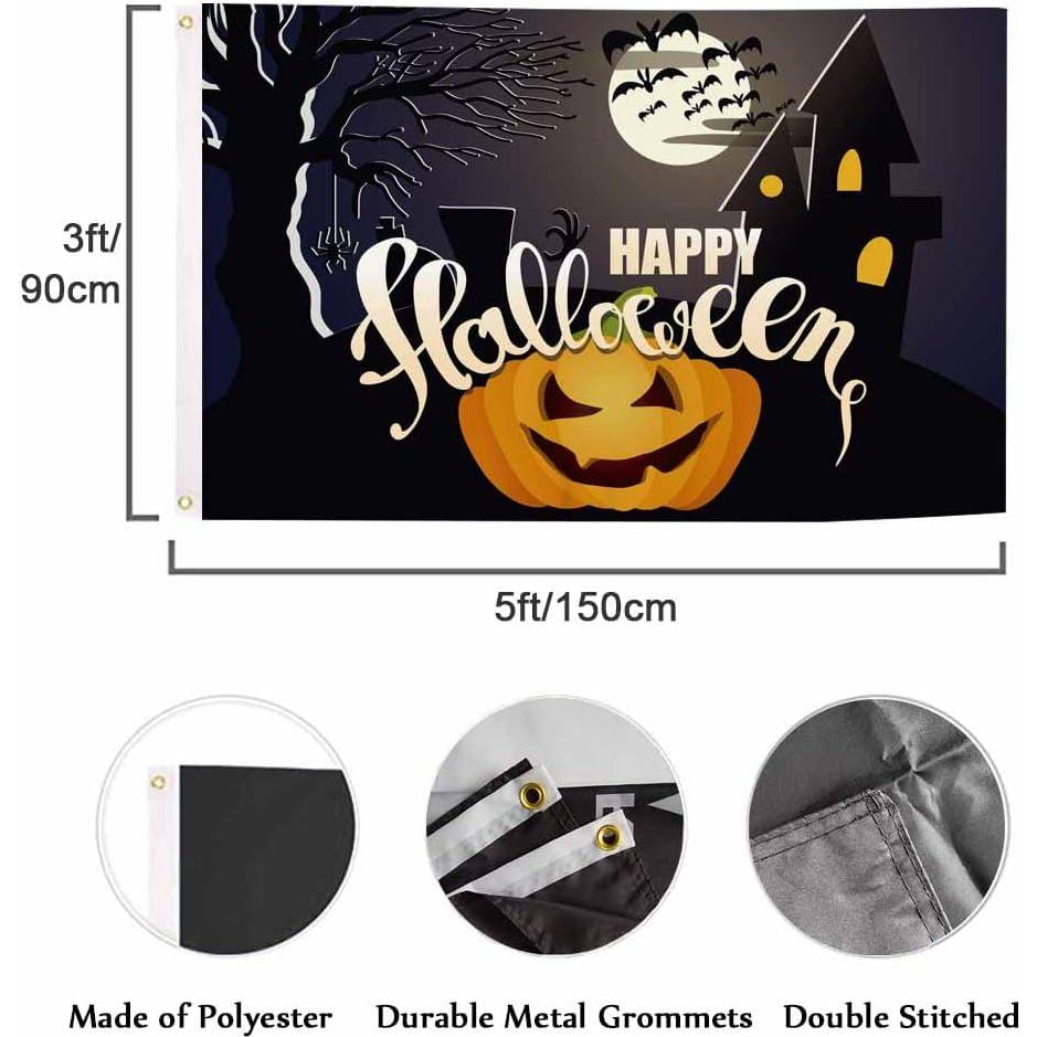 Bandera Halloween Swono 150x90 cm Tumbas Espeluznantes