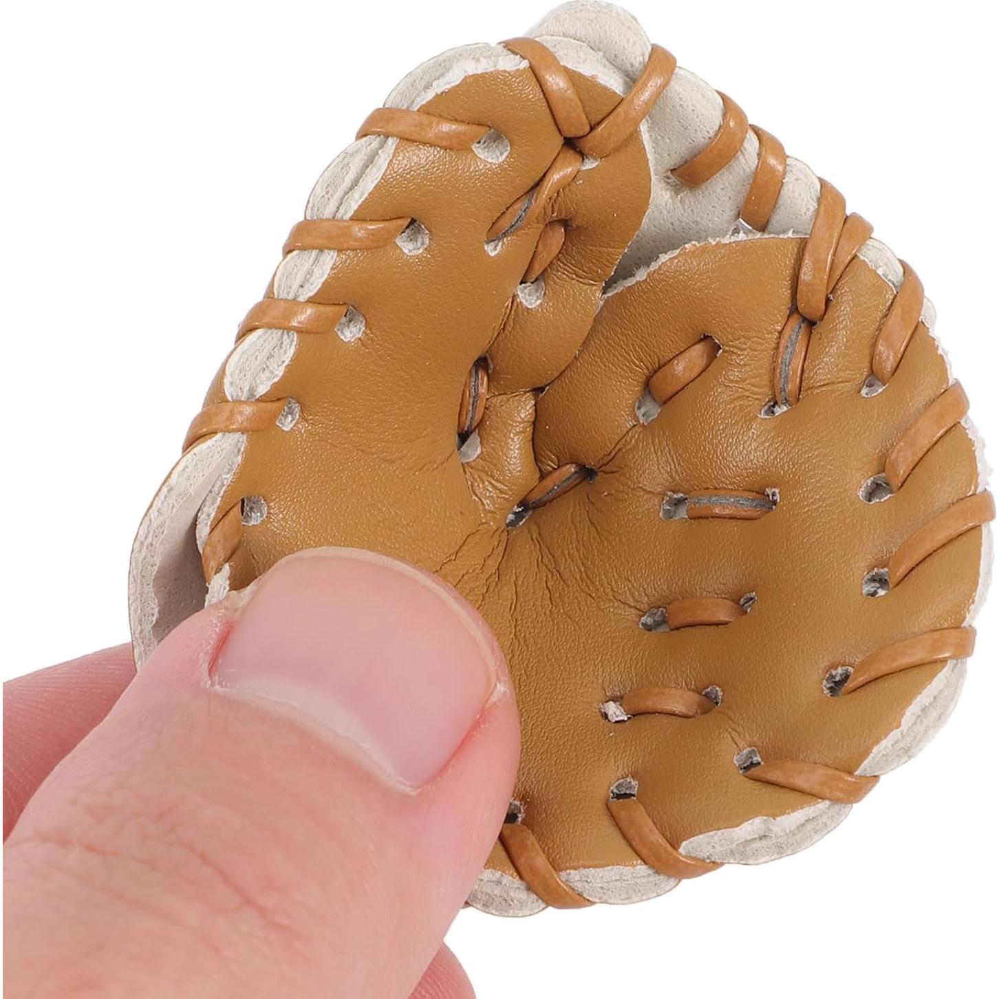 Conjunto de Casa de Muñecas Béisbol Ciieeo 2 Bate Miniatura 2 Pelotas