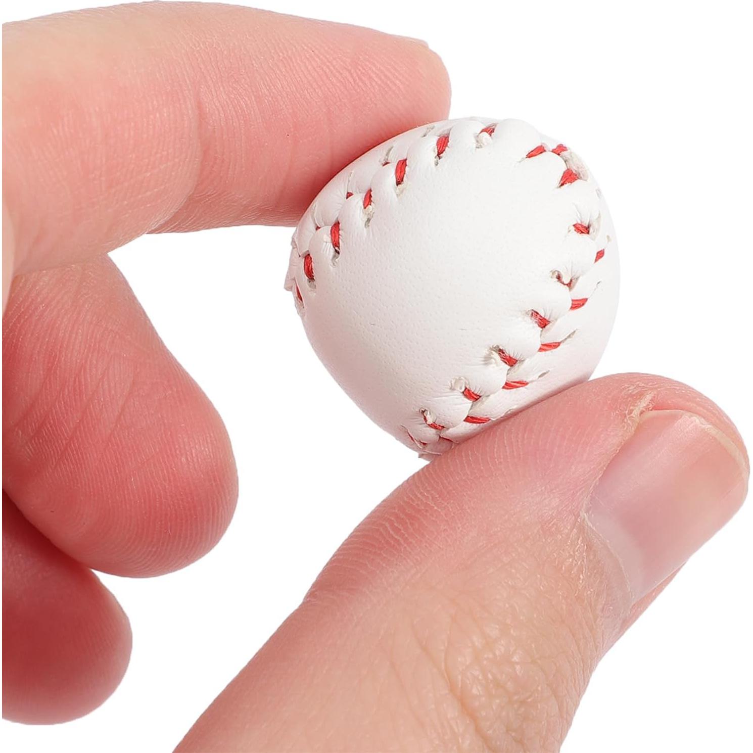 Conjunto de Casa de Muñecas Béisbol Ciieeo 2 Bate Miniatura 2 Pelotas