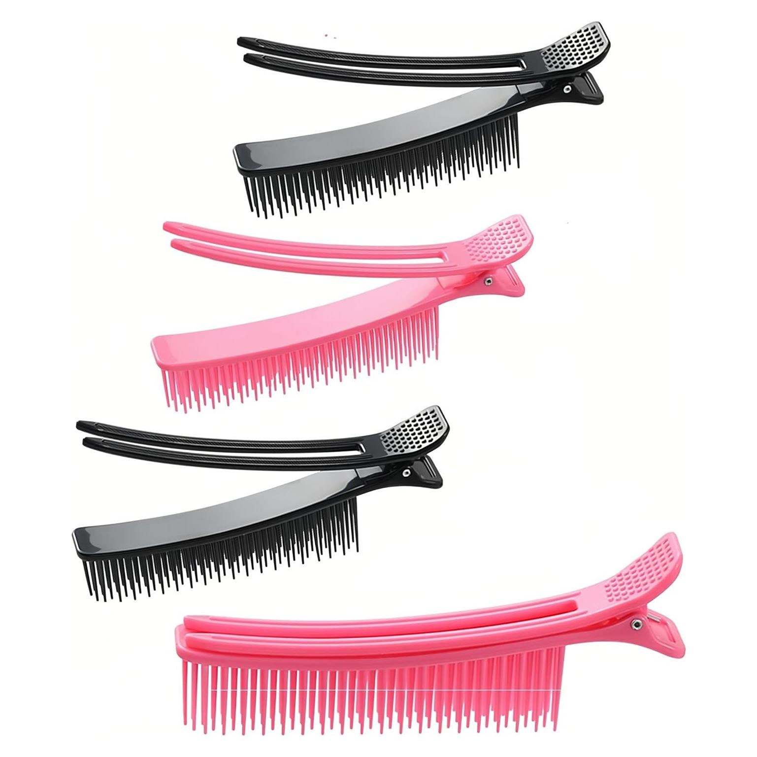 4 Clips de Sujeción para Cabello Hongtu - Estilizado y Corte