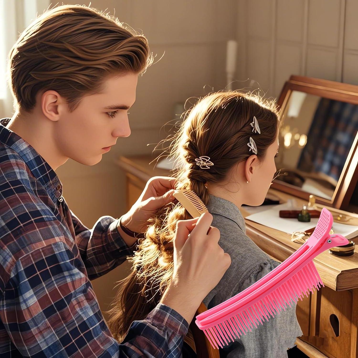 4 Clips de Sujeción para Cabello Hongtu - Estilizado y Corte