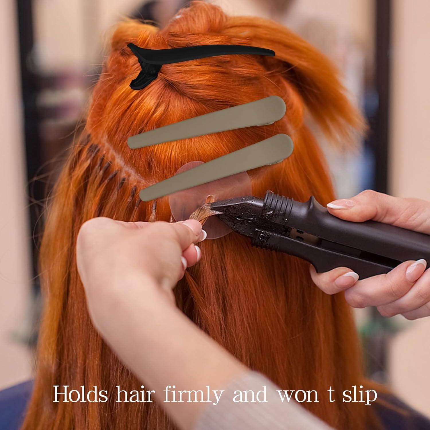 12 Clips de Cocodrilo para Cabello YISSION 11.94 cm Neutros