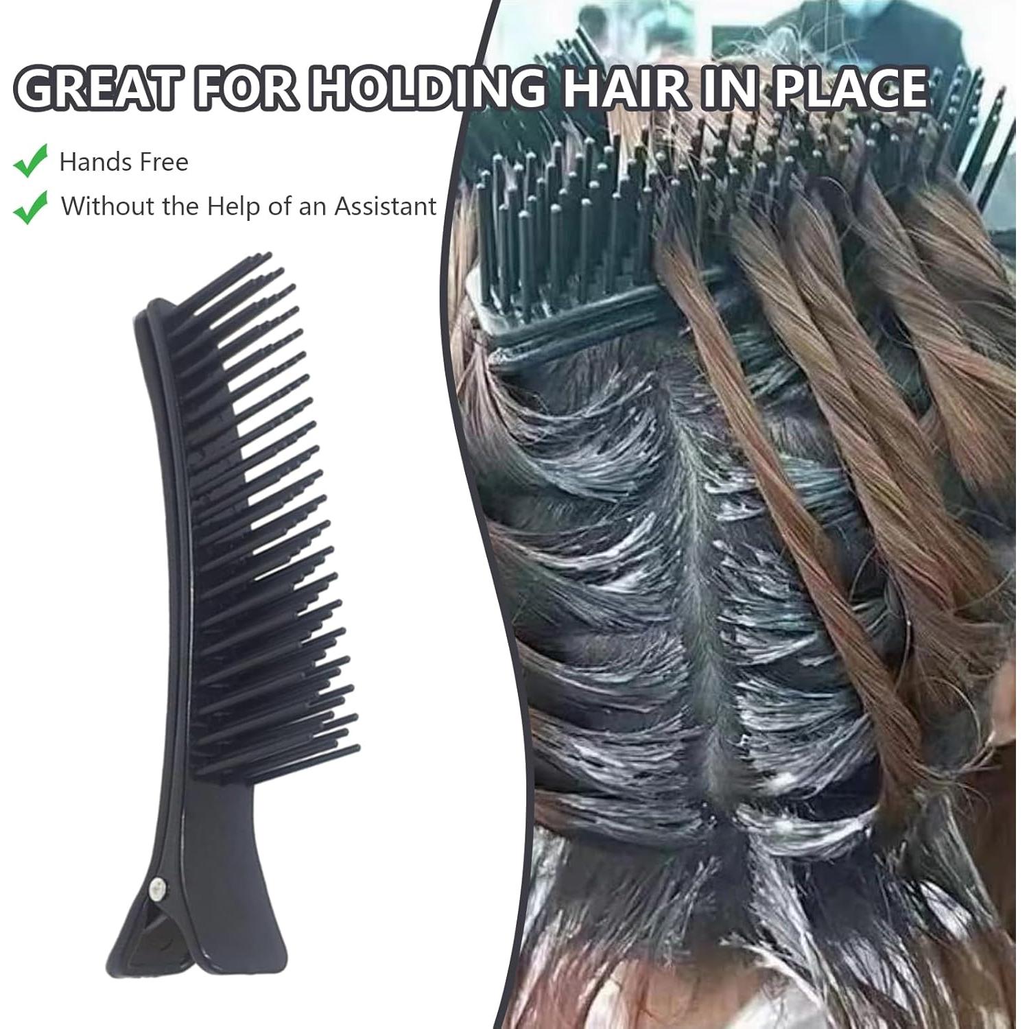 2 Clips de Sección para Estilizar Cabello FUATY - Negro