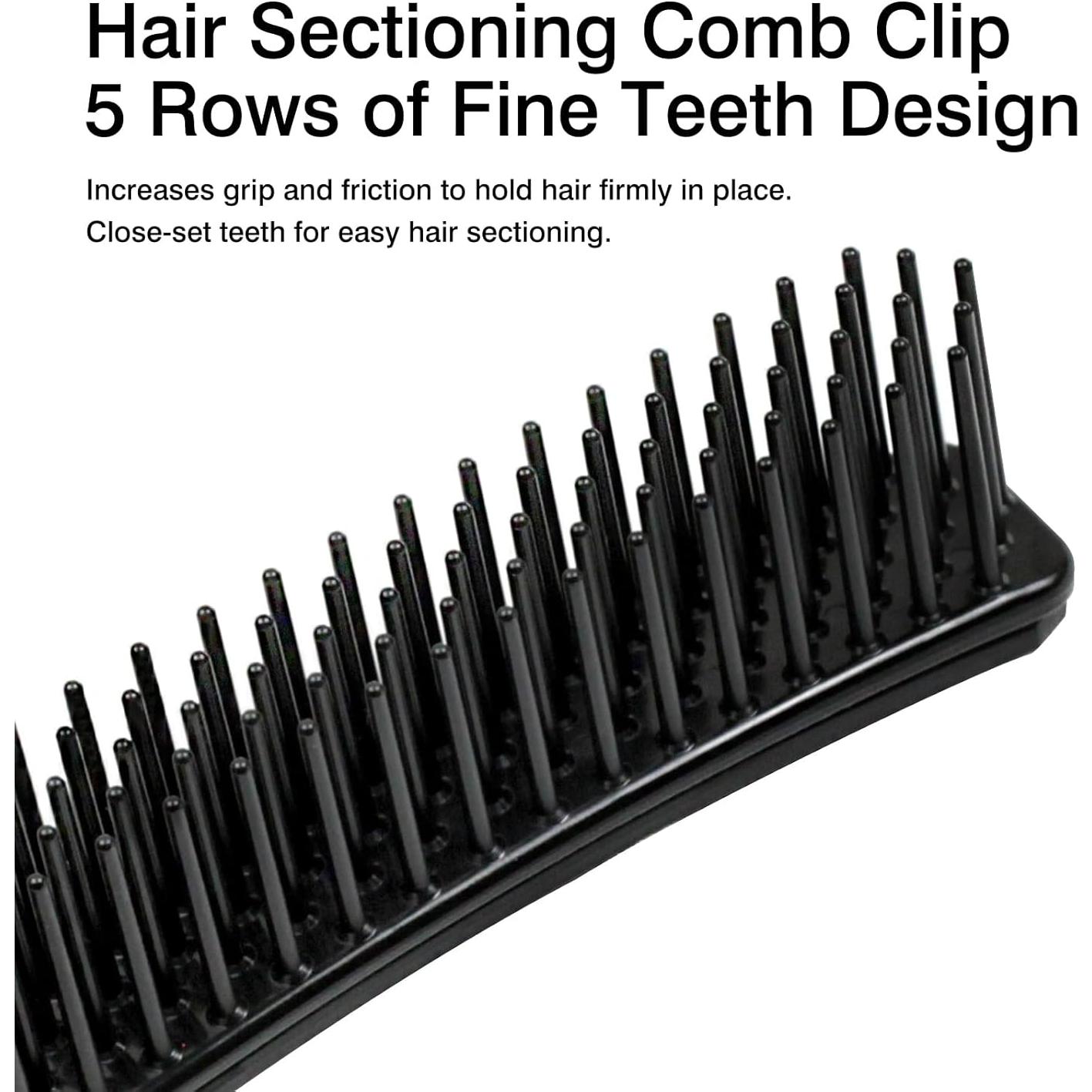 Clip de Pelo Negro Zoolinn - 2 Paquetes - 14.5 cm