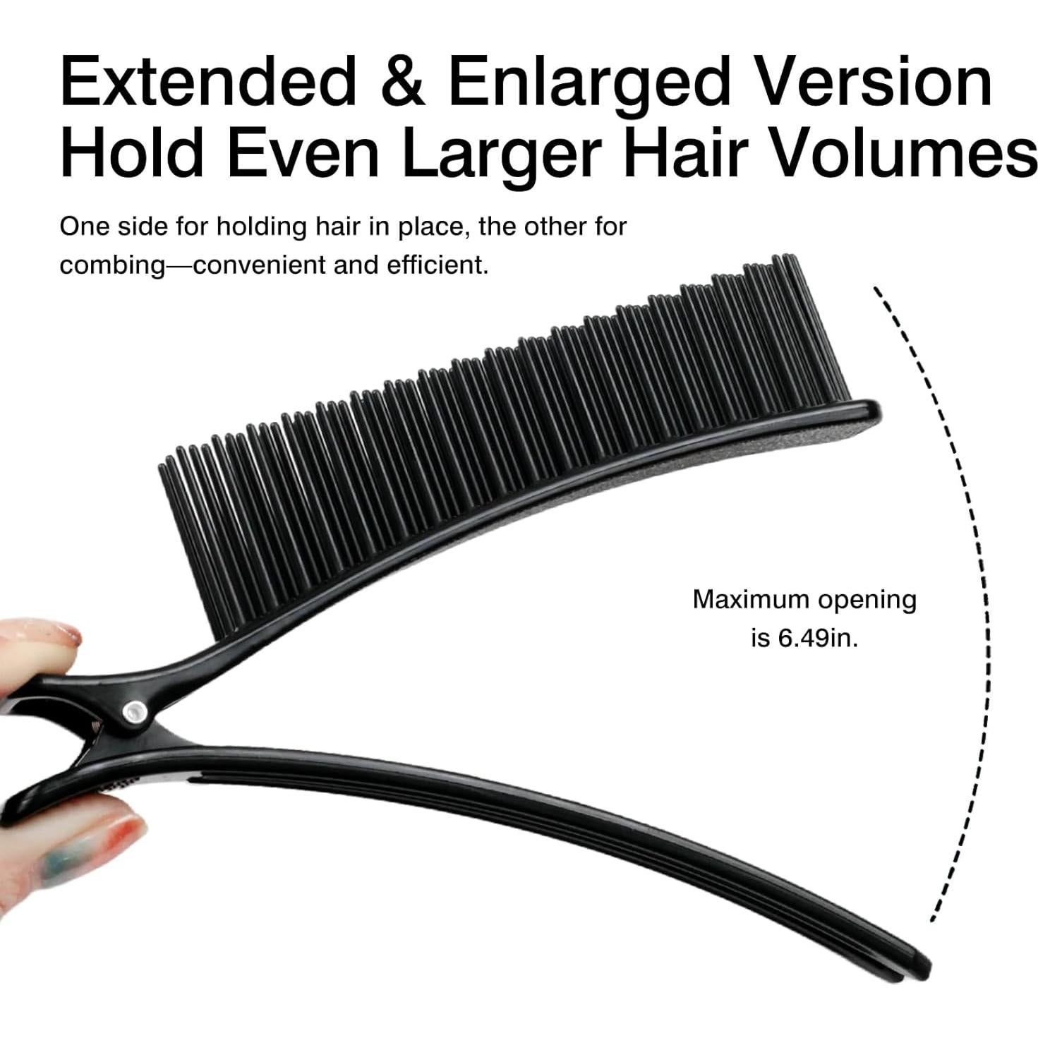 Clip de Pelo Negro Zoolinn - 2 Paquetes - 14.5 cm