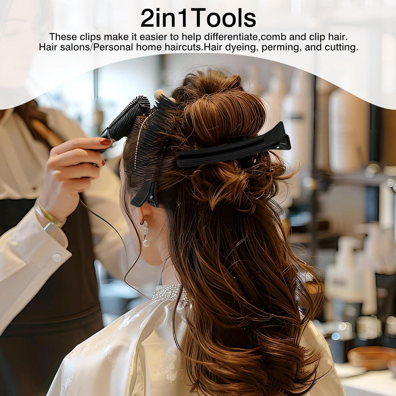 Clip de Pelo Negro Zoolinn - 2 Paquetes - 14.5 cm