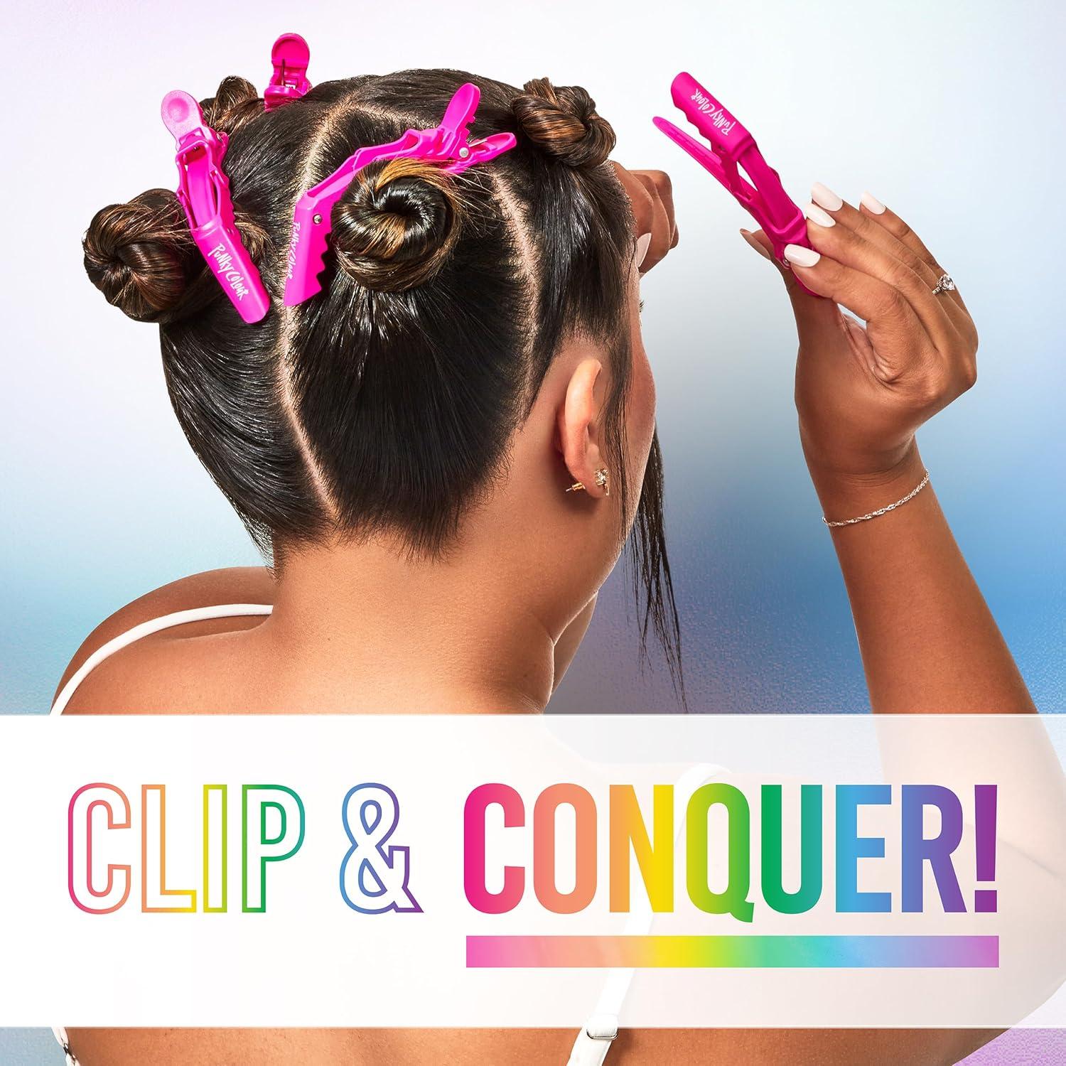 Pinzas para Cabello Punky Colour - 4 Piezas, Antideslizantes