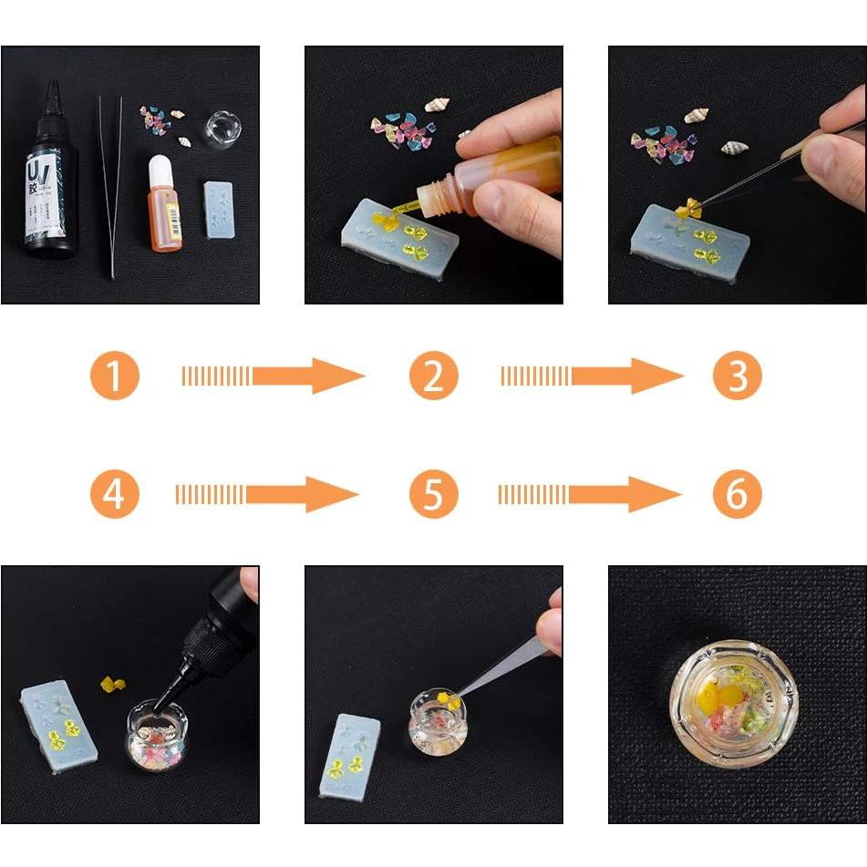 Conjunto de Moldes de Silicona OLYCRAFT 55 Piezas para Resina