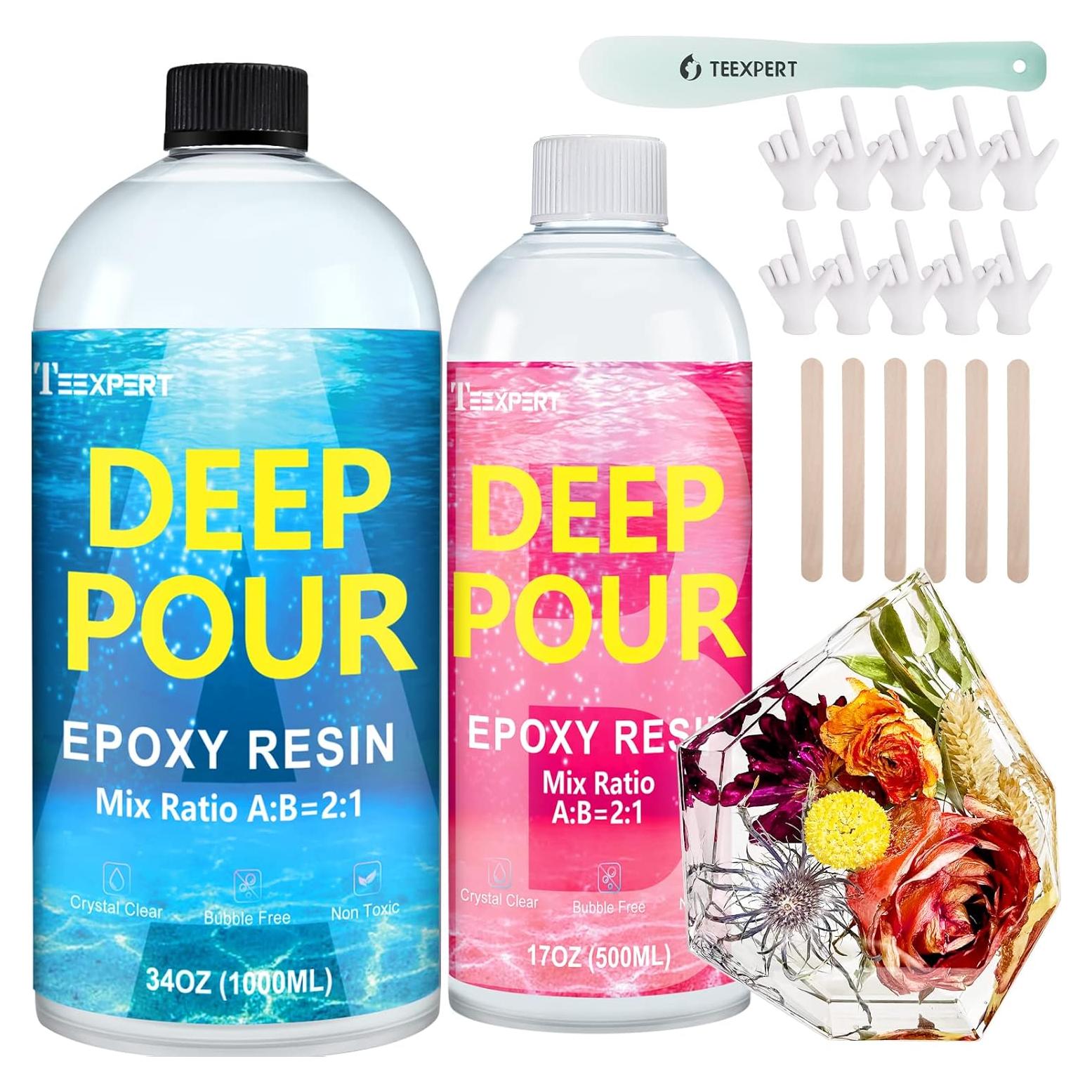 Resina Epóxica Teexpert 51oz para Vertido Profundo 5-10cm
