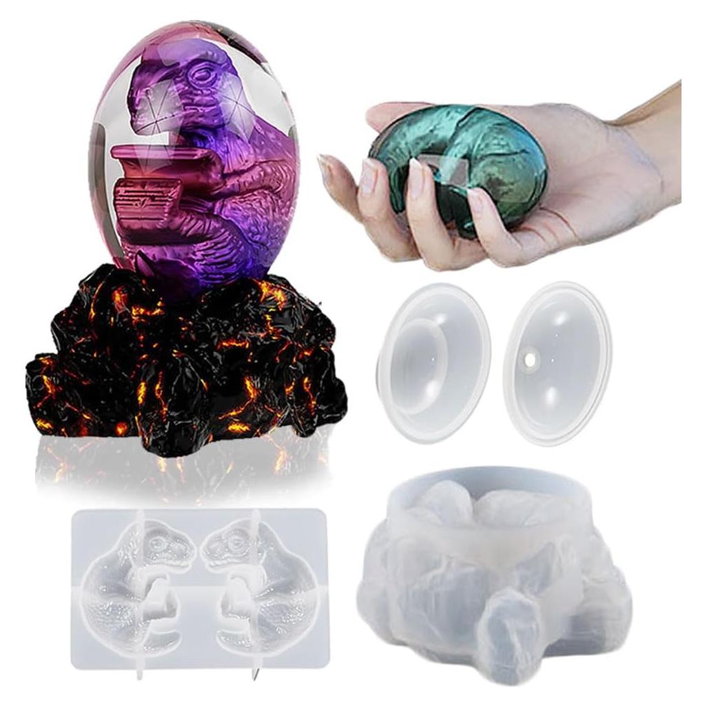 Molde de Silicona para Huevo de Dragón BIGEBO 10x7x5 cm