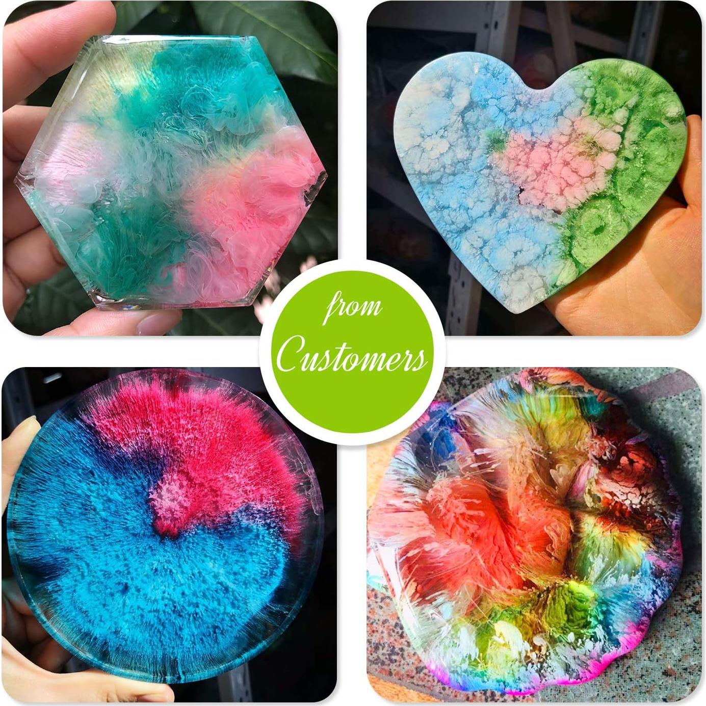 Juego de Tintas de Alcohol Limino - 12 Colores 10ml para Resina