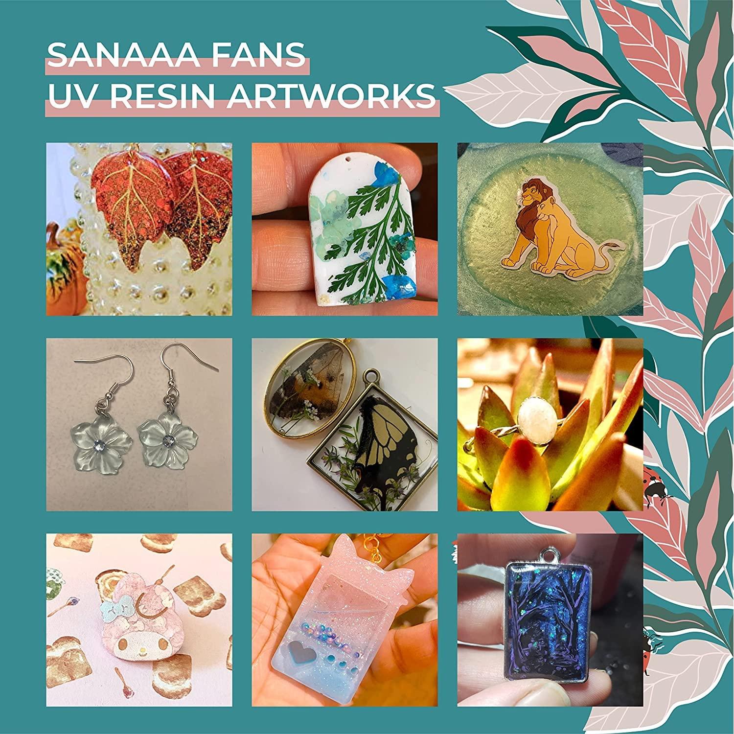 Resina UV Transparente Dura SANAAA 200g para Joyería DIY