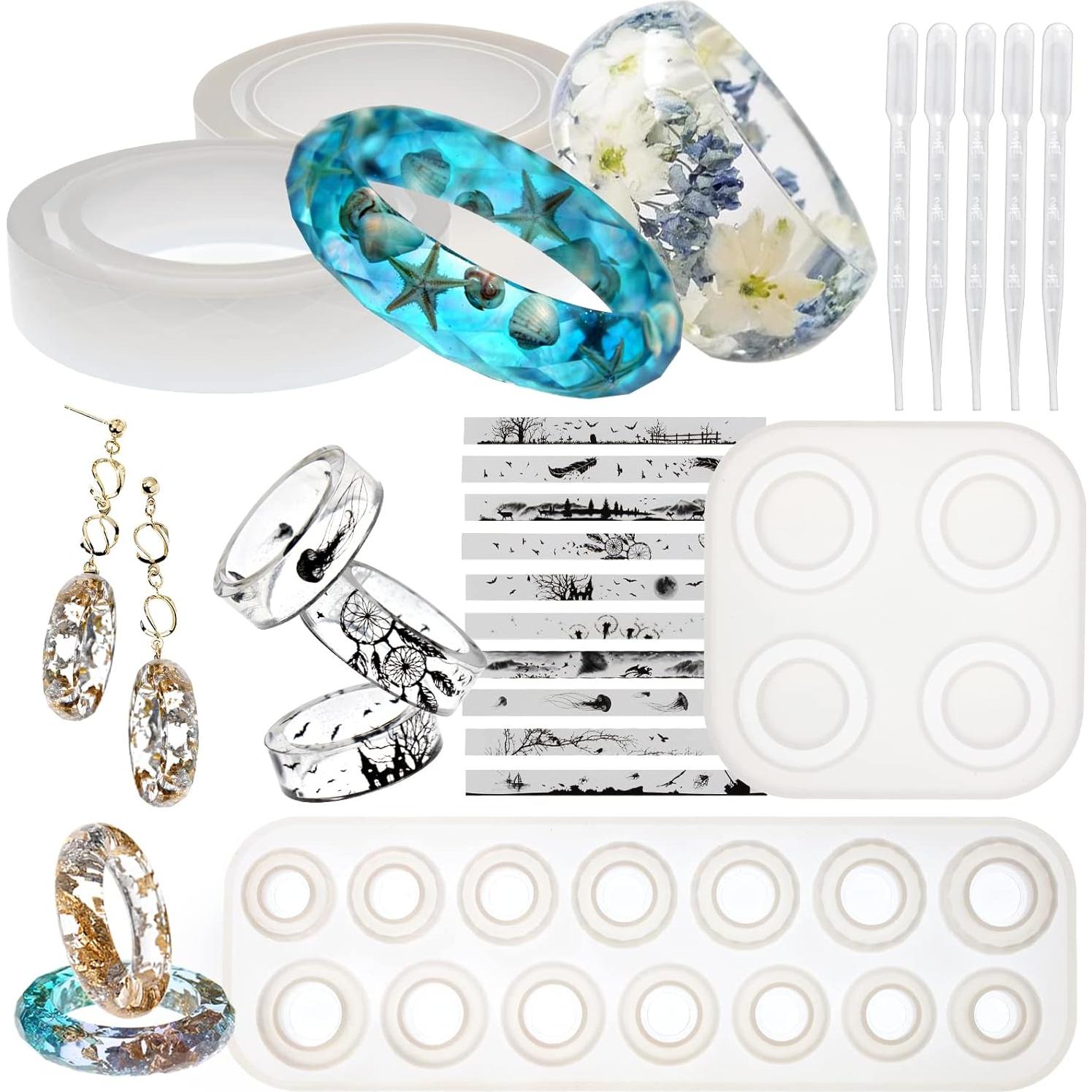 Conjunto de Moldes de Joyería FUNSHOWCASE 19 Piezas Resina