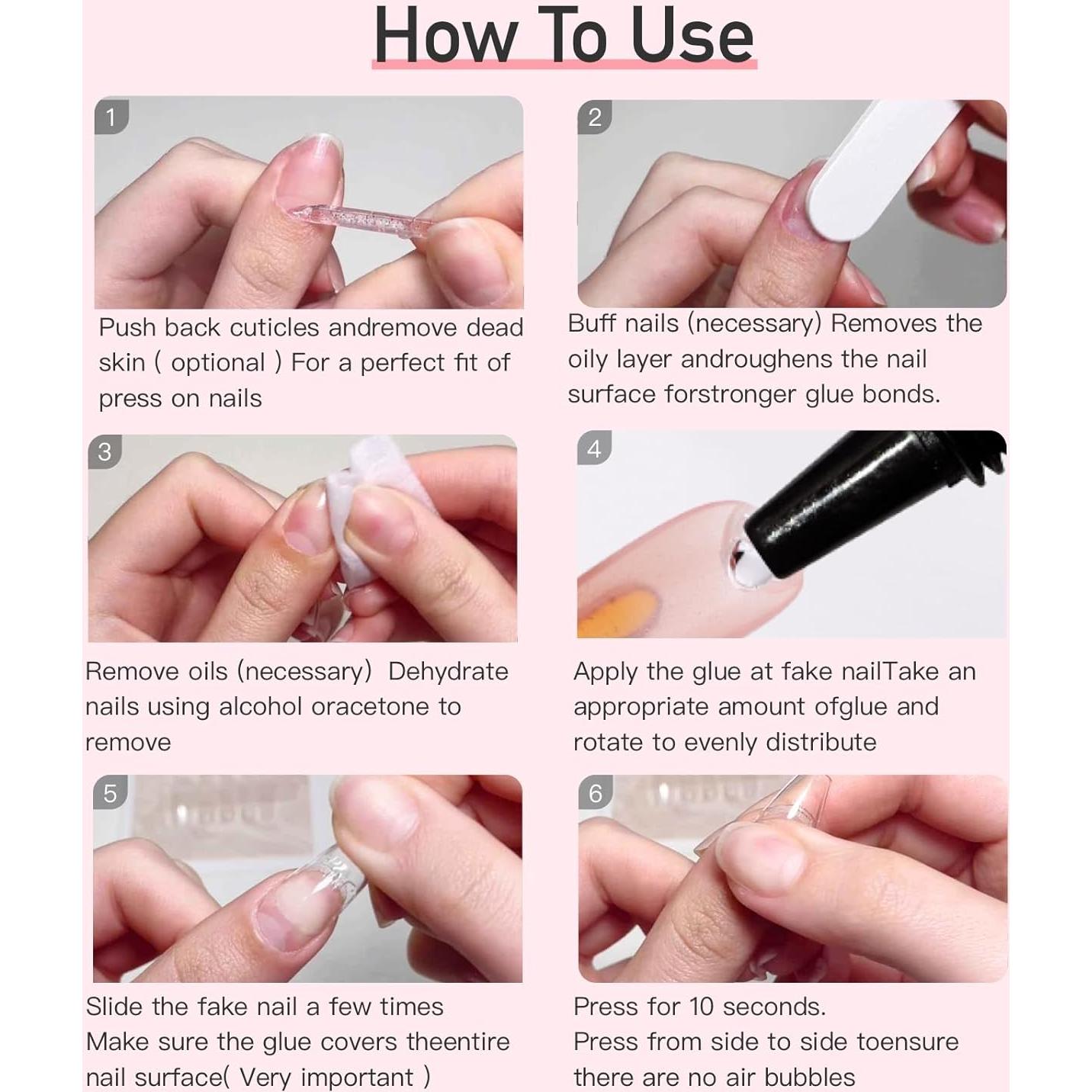 Pegamento para Uñas Postizas Curvlife 15g - Secado Rápido, Duradero