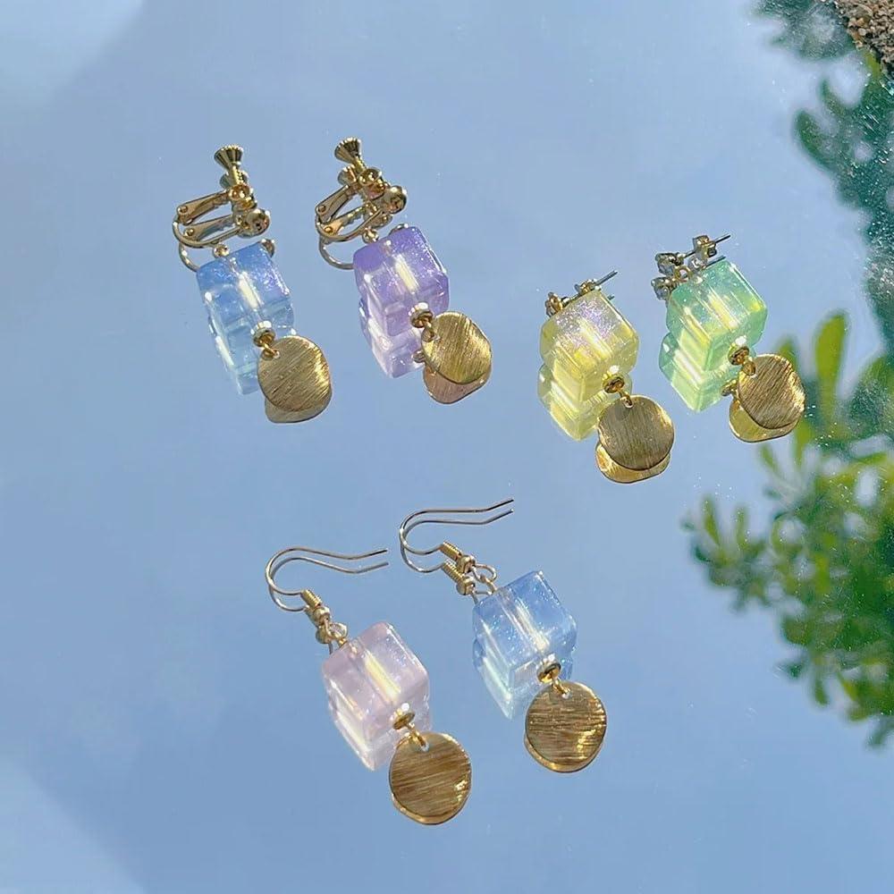 Moldes de Silicona BIGEBO 6 Pcs para Joyería DIY - Esfera y Cubo