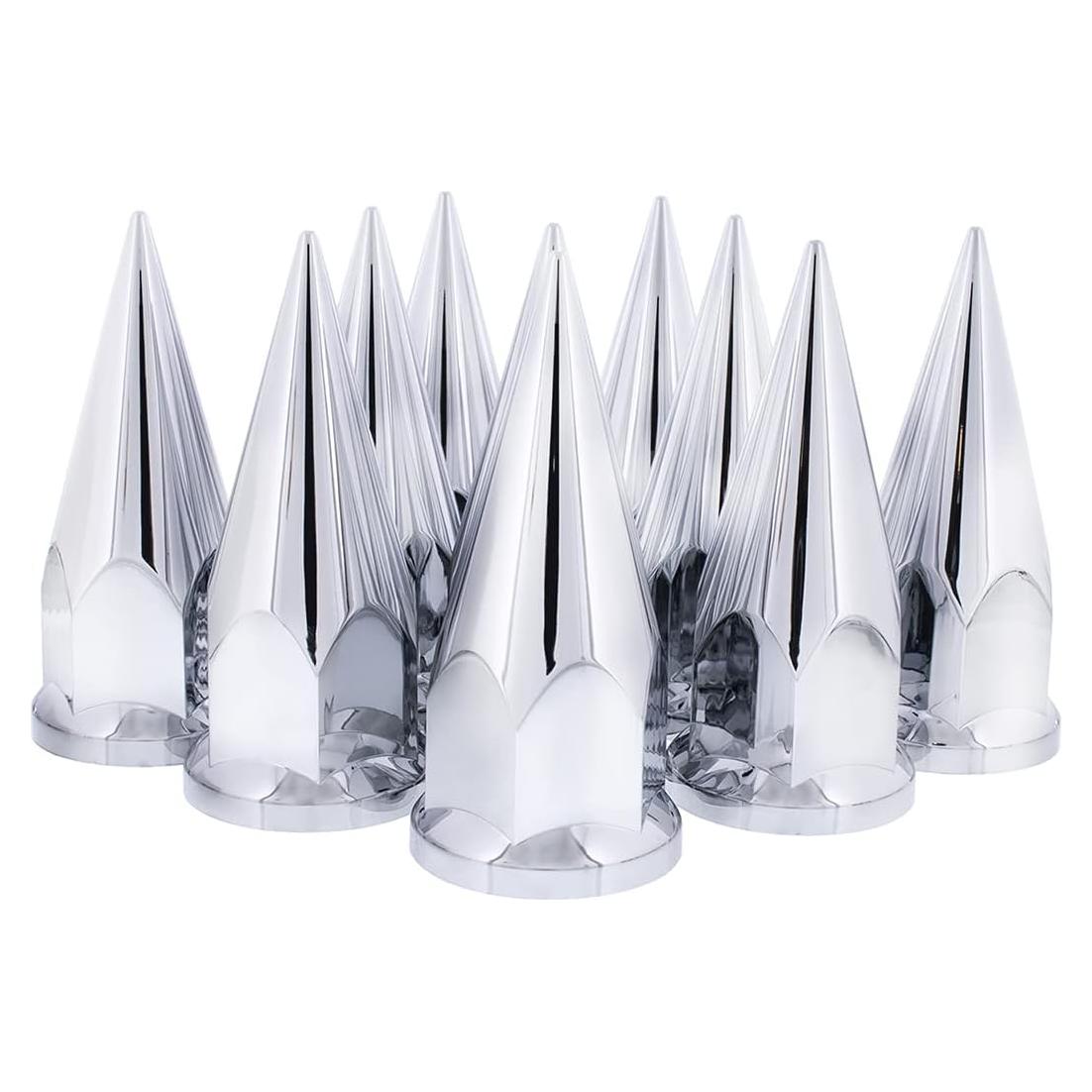 Cubiertas de Tuerca Cromadas Super Spike United Pacific 33mm - Paquete de 10