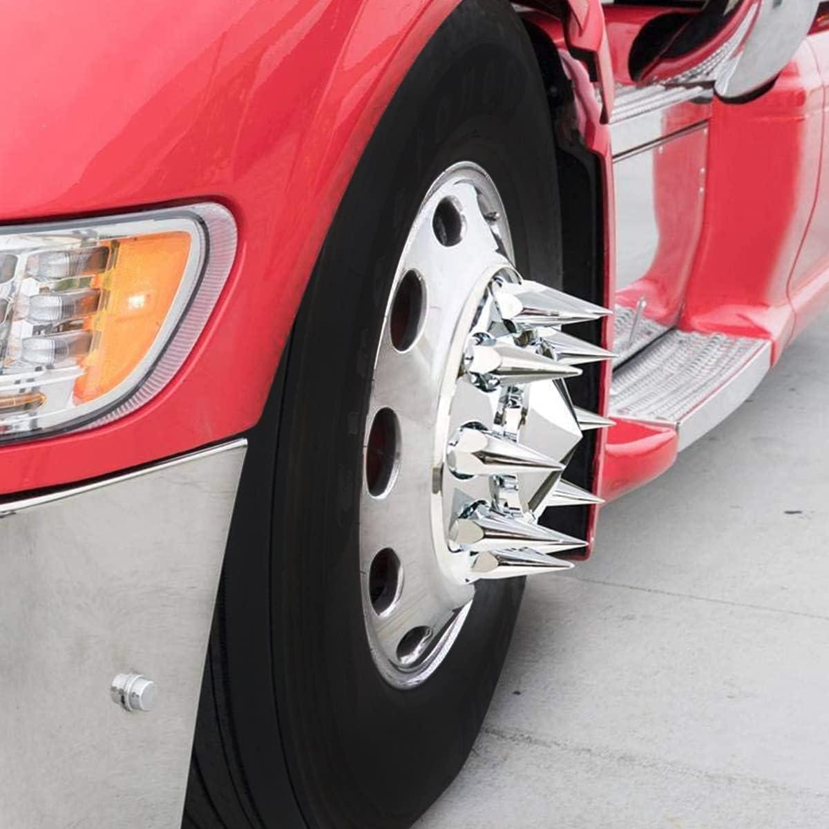 Cubiertas de Tuerca Cromadas Super Spike United Pacific 33mm - Paquete de 10