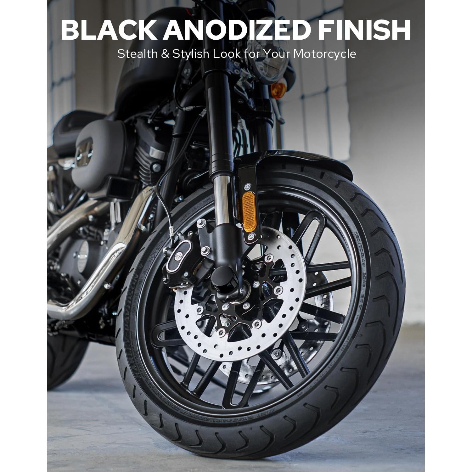 Cubiertas de tuerca del eje delantero Benlari para Harley 2002-2023