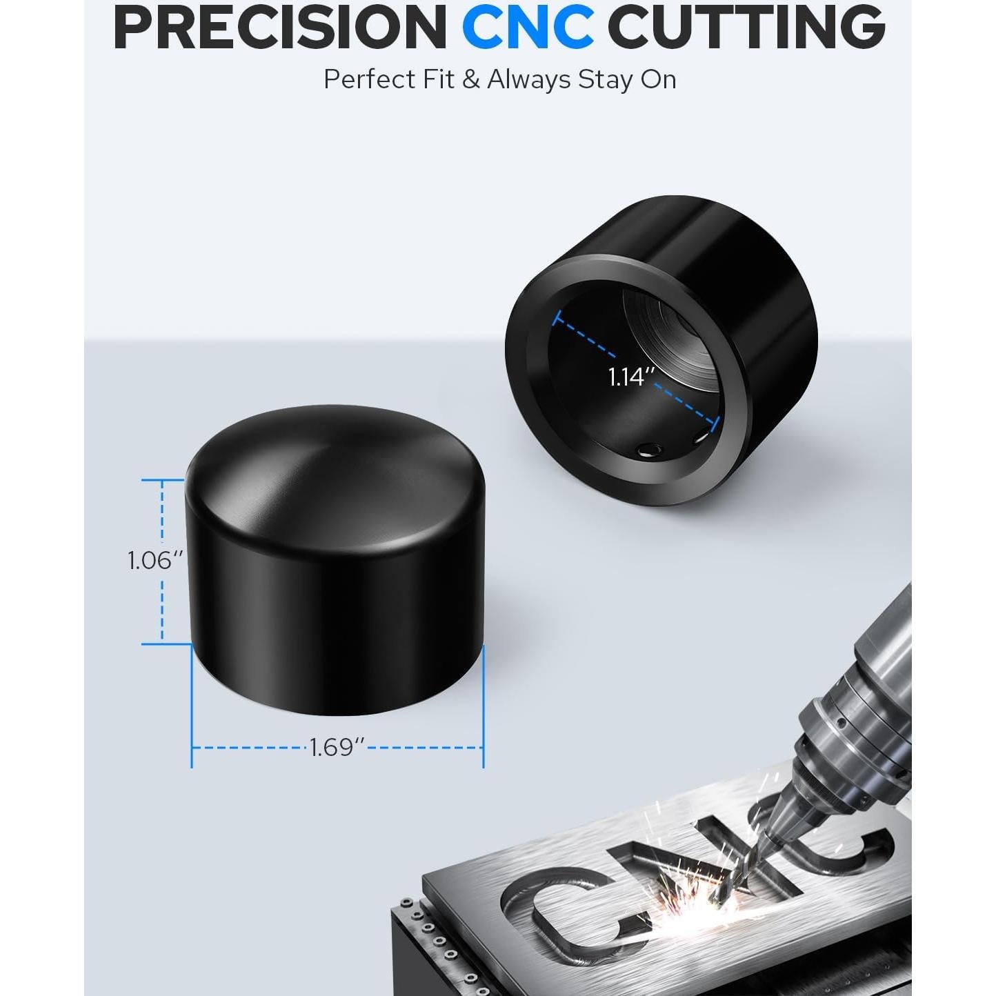 Cubiertas de tuerca del eje delantero Benlari para Harley 2002-2023