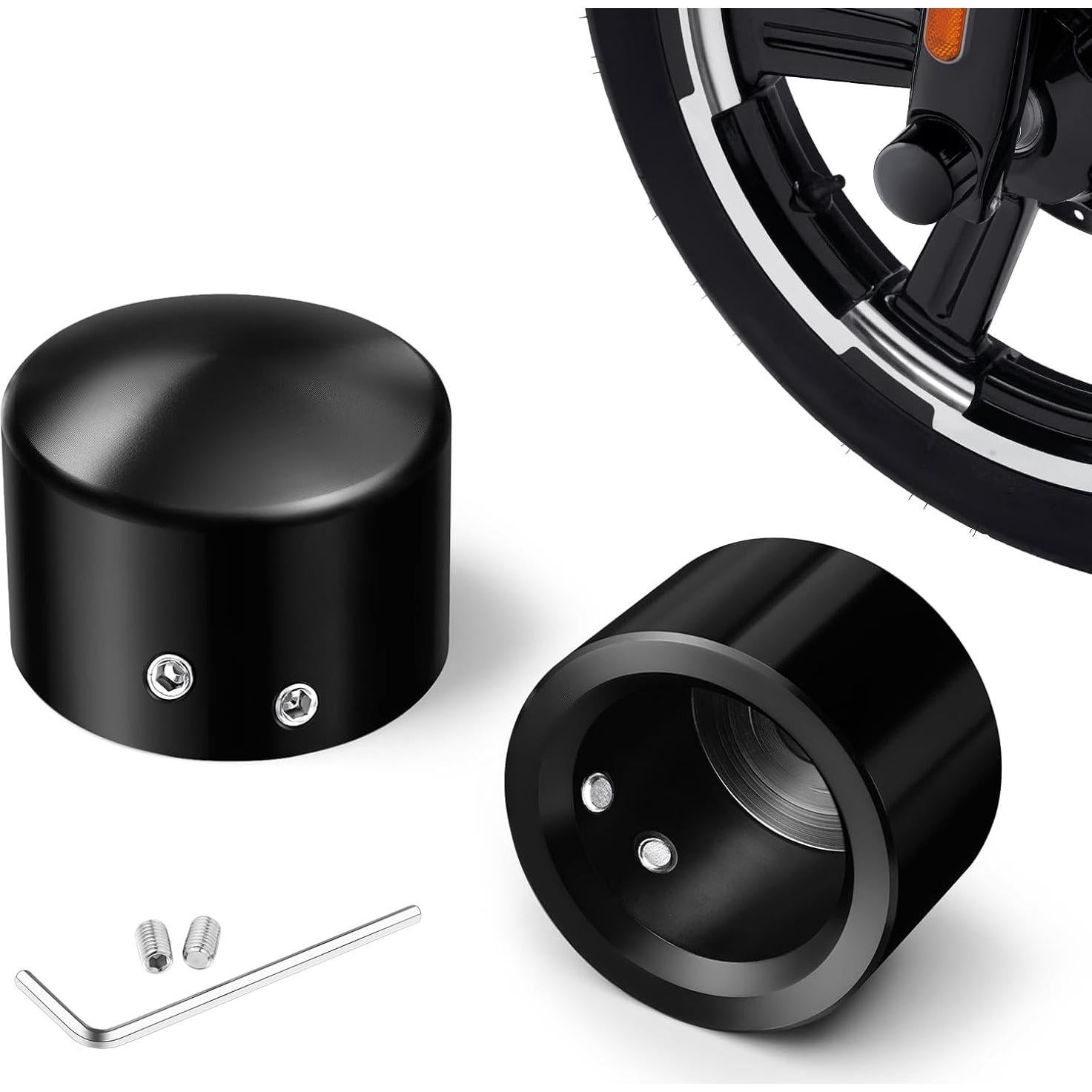 Cubiertas de tuerca del eje delantero Benlari para Harley 2002-2023