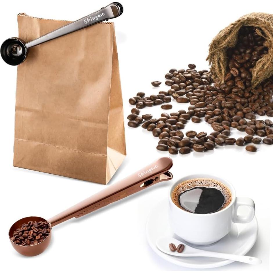 Cuchara medidora de café Skingwa 20ml con clip negro