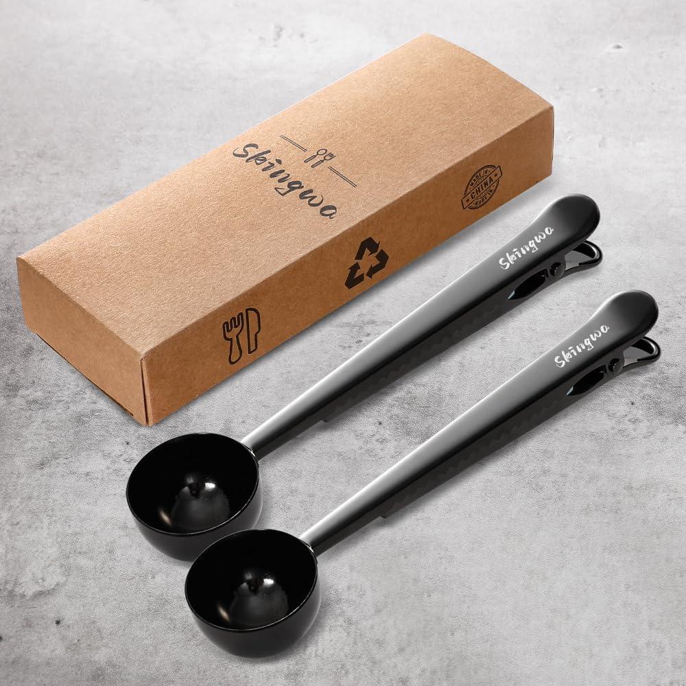 Cuchara medidora de café Skingwa 20ml con clip negro