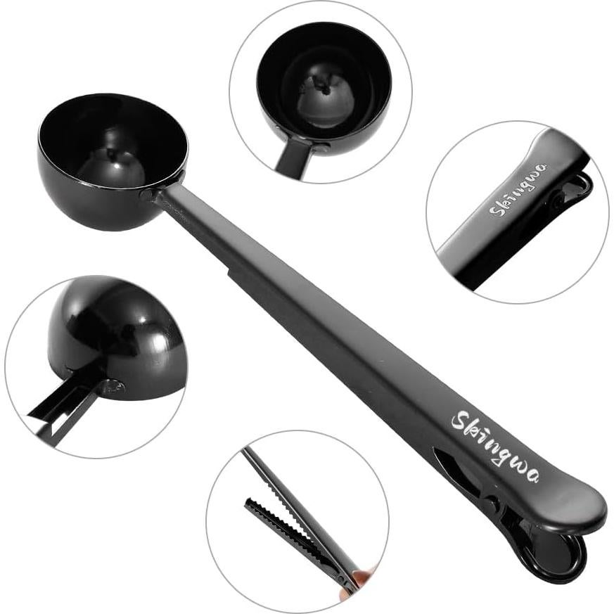 Cuchara medidora de café Skingwa 20ml con clip negro