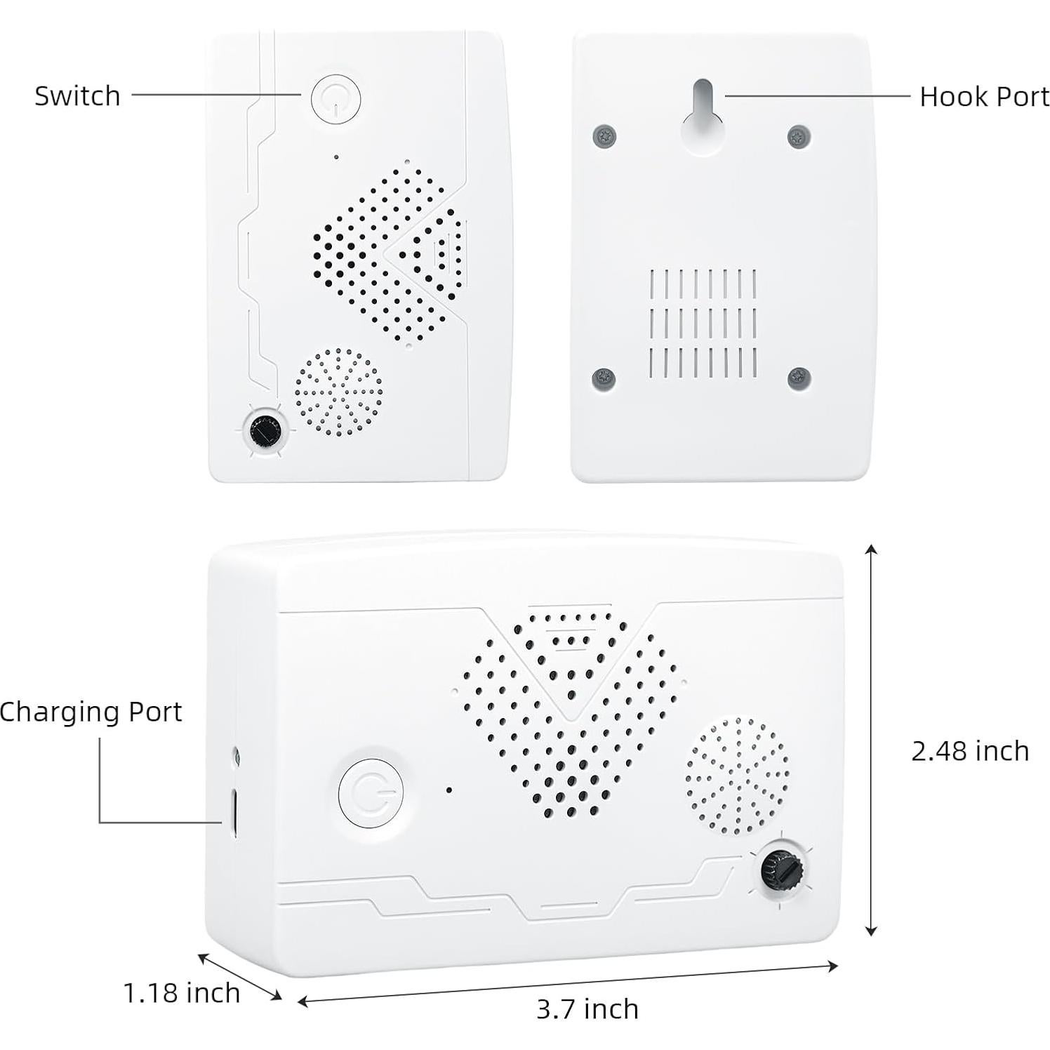 Dispositivo Ultrasónico para Repeler Murciélagos 2PCS - IP44