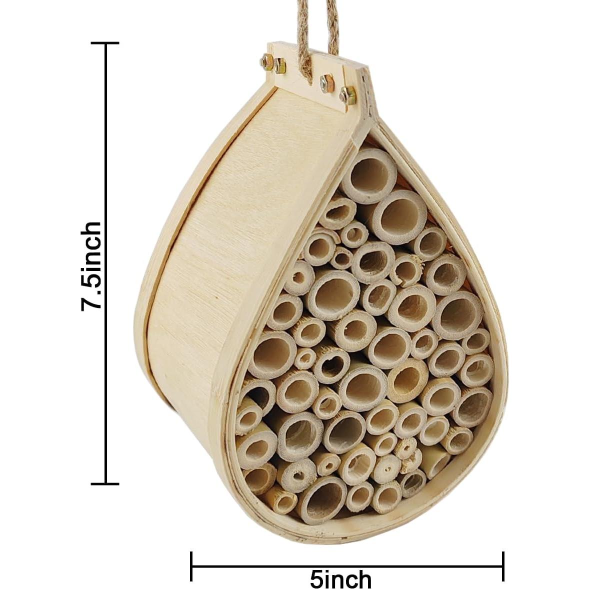Casa de Abejas Mason TIHOOD - Hotel de Madera 21x12x14cm