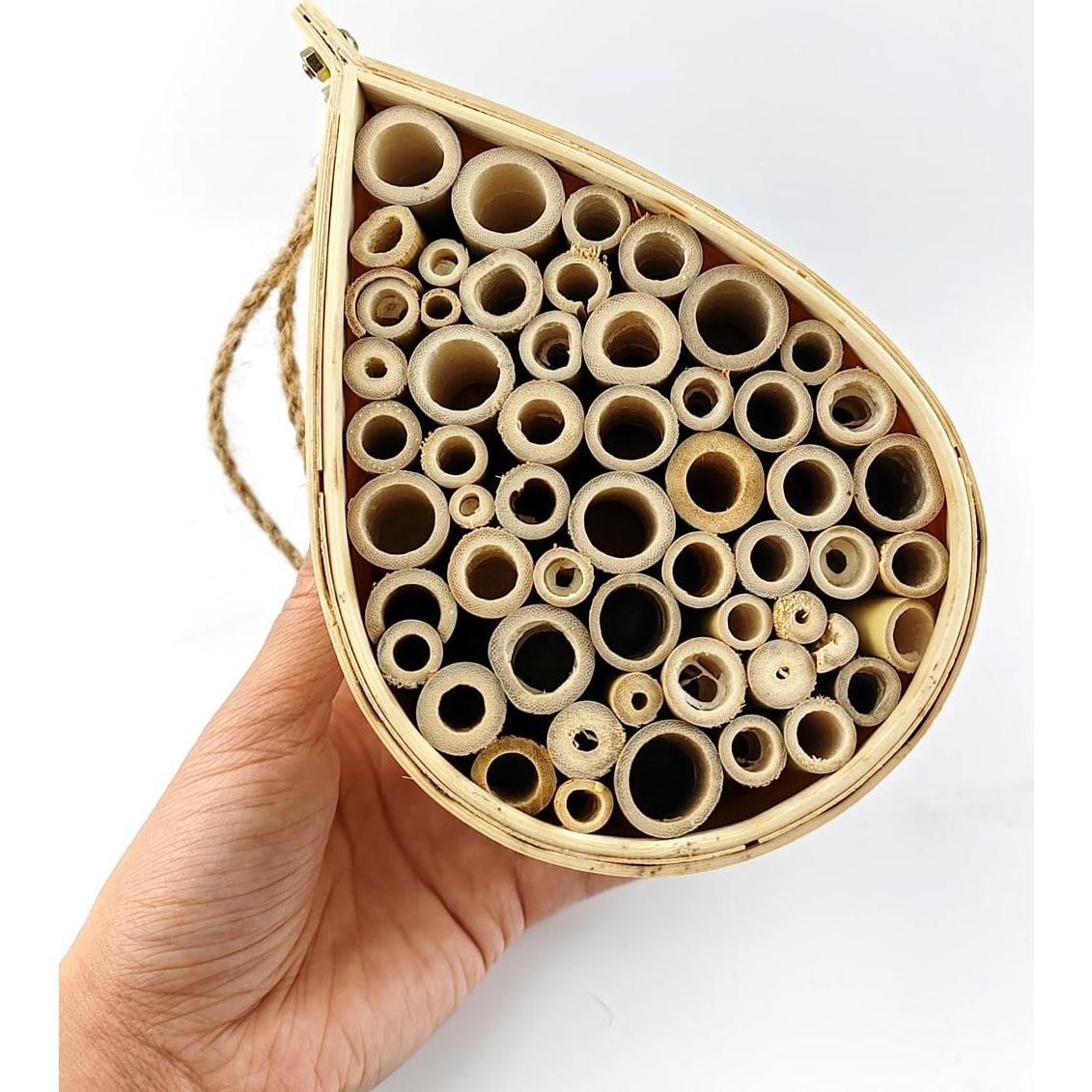 Casa de Abejas Mason TIHOOD - Hotel de Madera 21x12x14cm