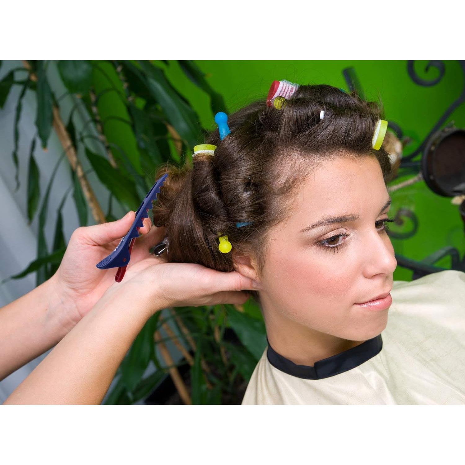 Clips de Cabello Glamfields Tipo Tiburón 6 Piezas Azul Marino