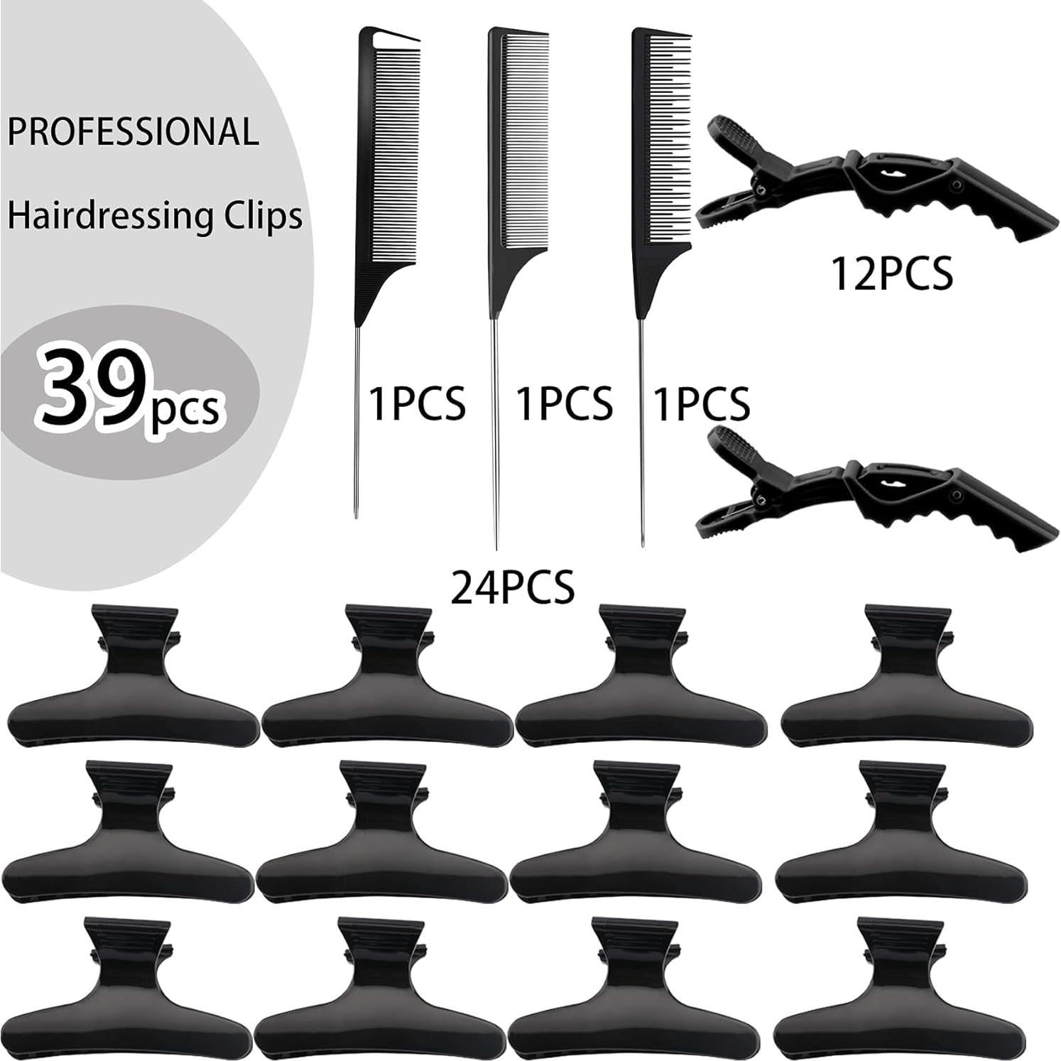 Juego de Clips para Cabello y Peines Jelyne - 39 Piezas