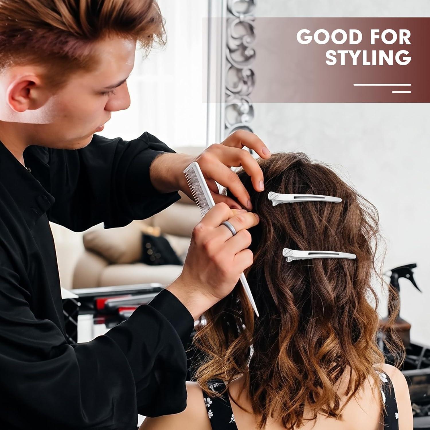 Pinzas para Cabello Mipibis - 12 Piezas Silicona Antideslizantes