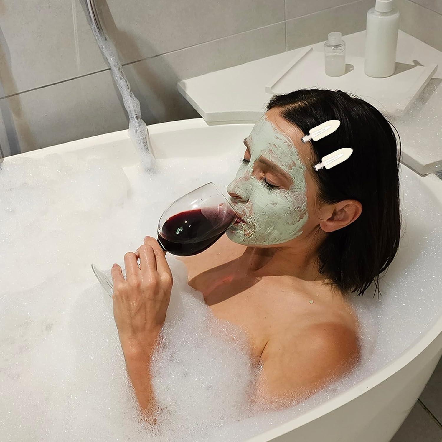 12 Clips para el Cabello Sin Dobleces LIGHOON - Rosa, Negro, Blanco