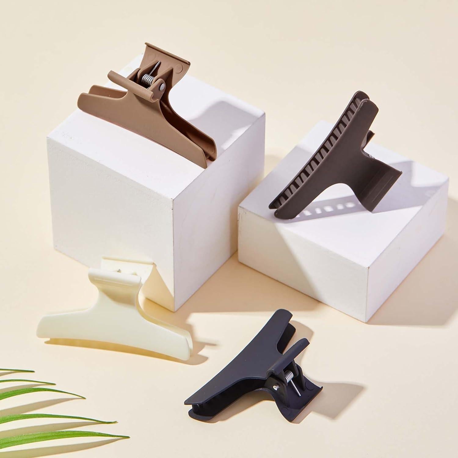 Clips de Pelo Mariposa Batiyeer 12 Pcs Antideslizantes Neutros