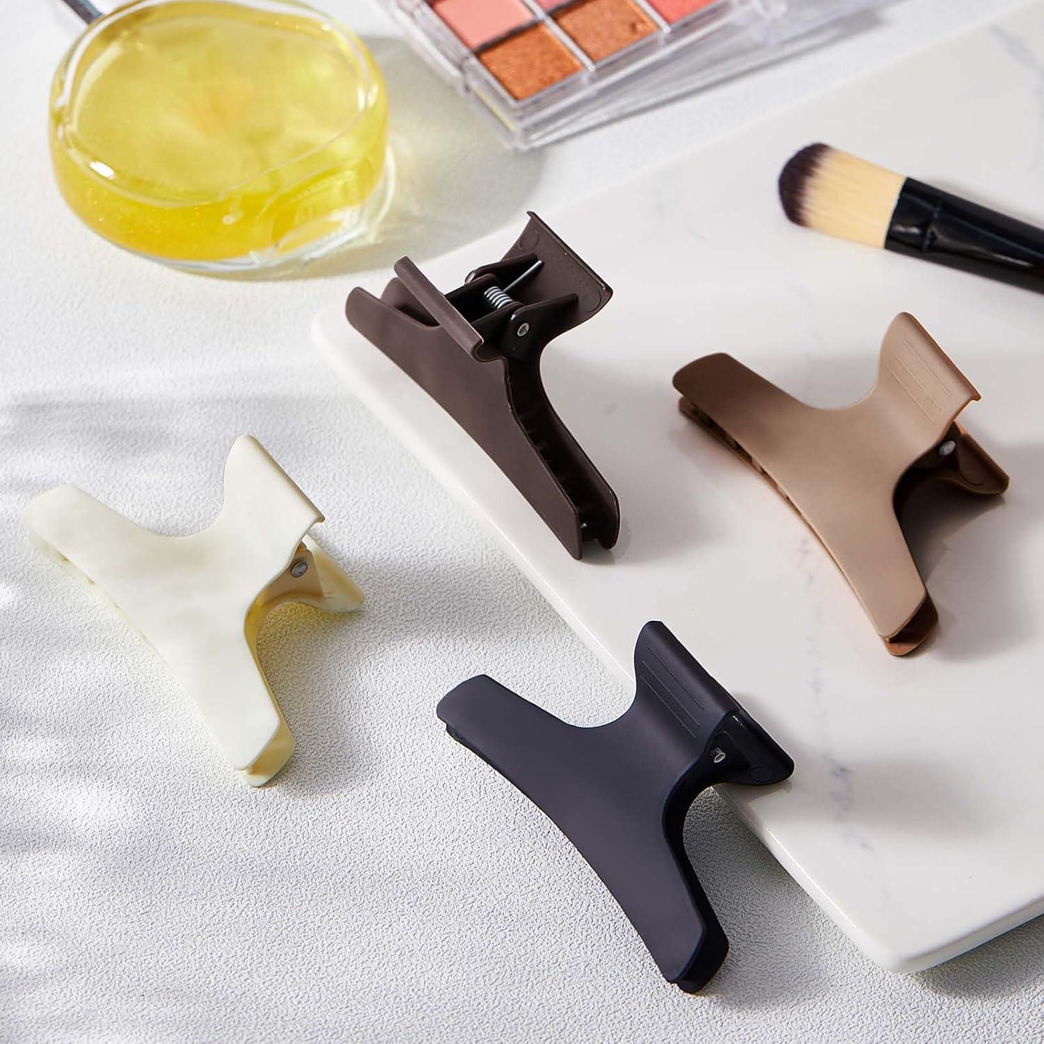 Clips de Pelo Mariposa Batiyeer 12 Pcs Antideslizantes Neutros