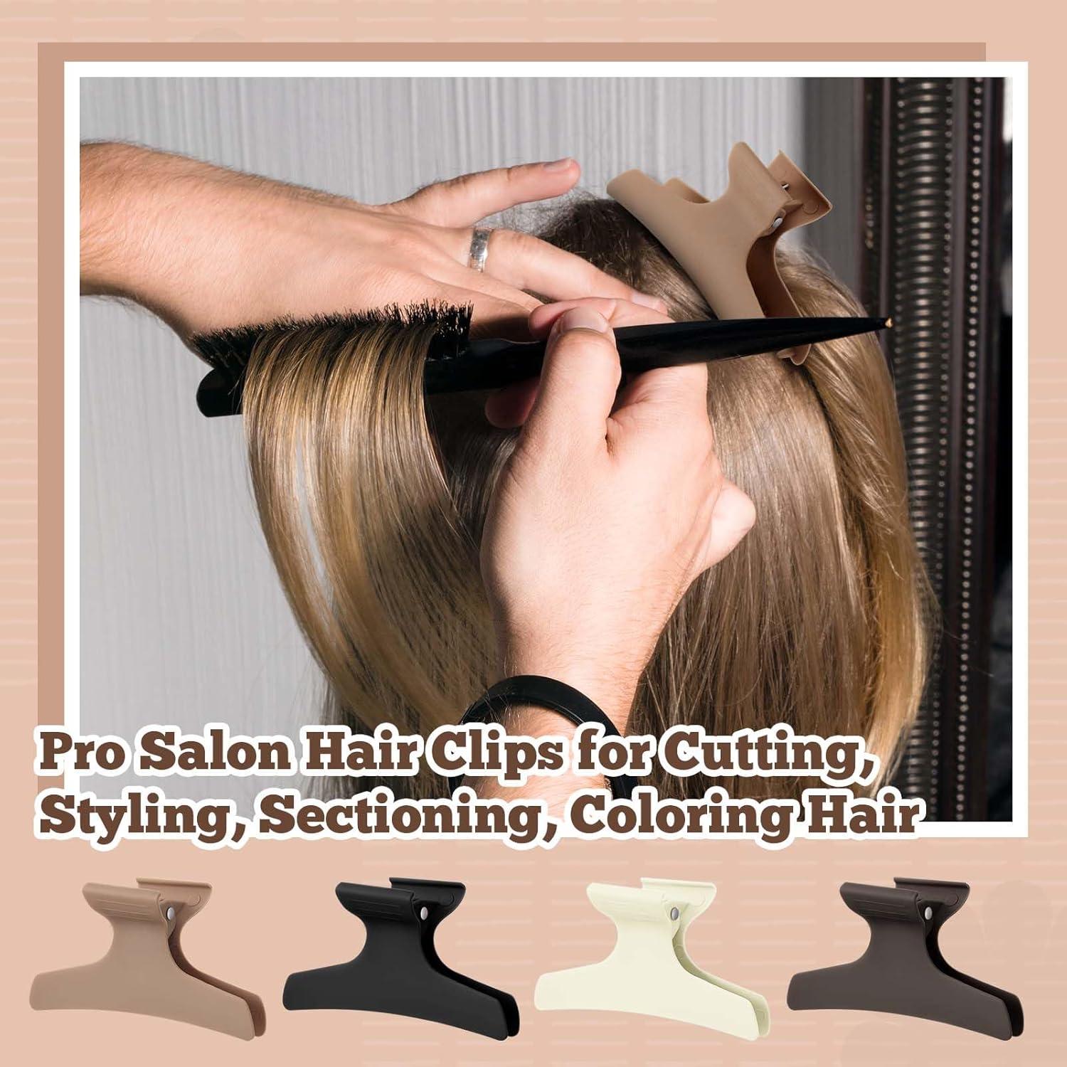 Clips de Pelo Mariposa Batiyeer 12 Pcs Antideslizantes Neutros