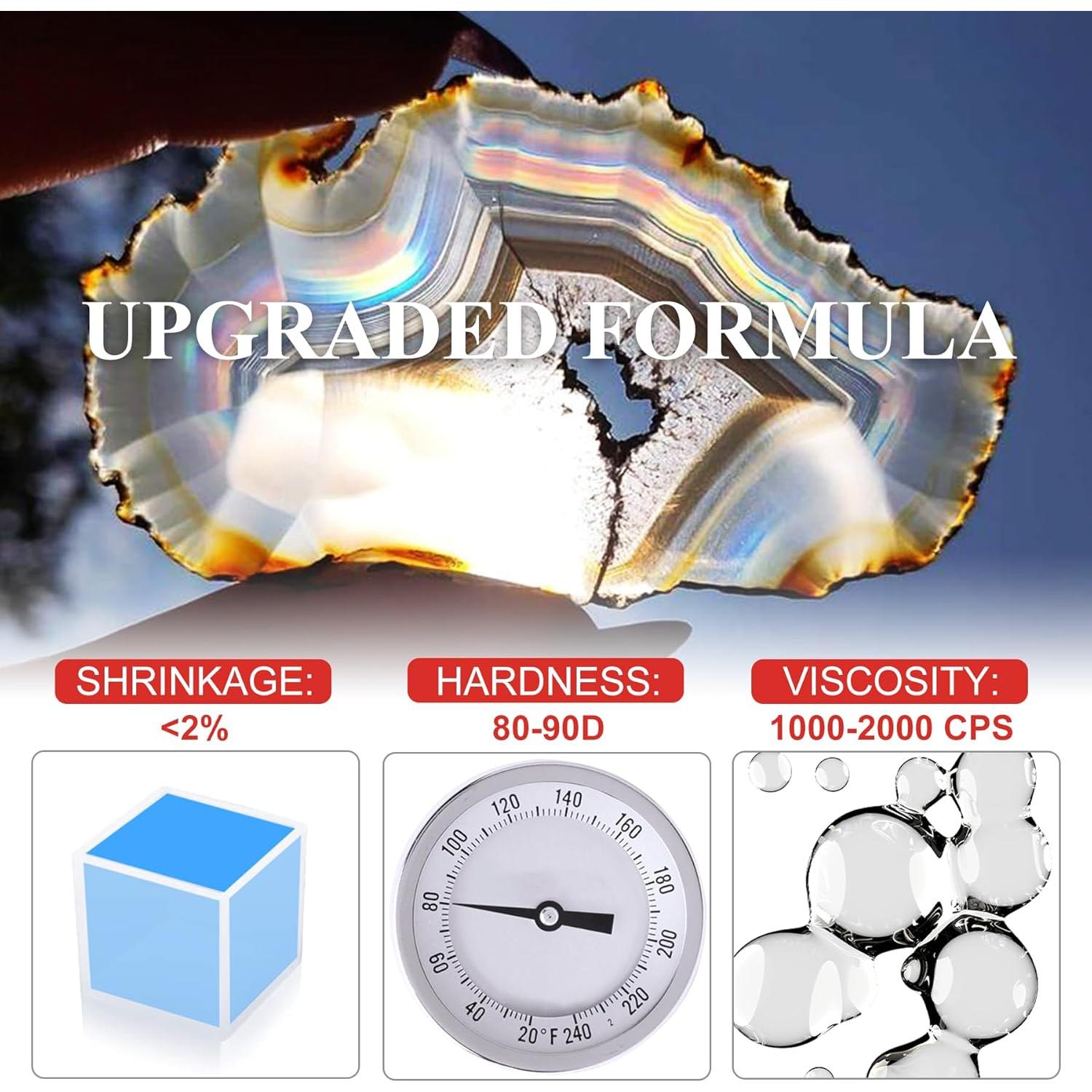 Kit de Resina UV Vividye 300g con Lámpara y Suministros DIY