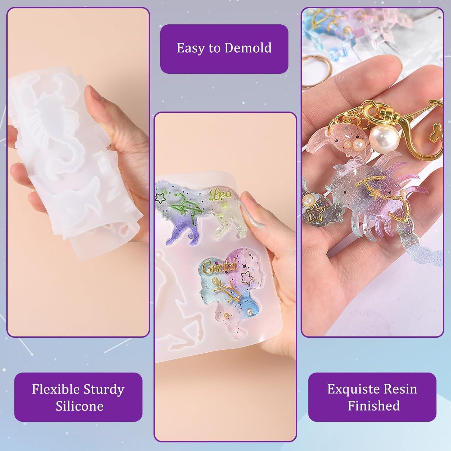 Juego de Moldes de Silicona LLOUSSAK Zodiaco 12 Cavidades