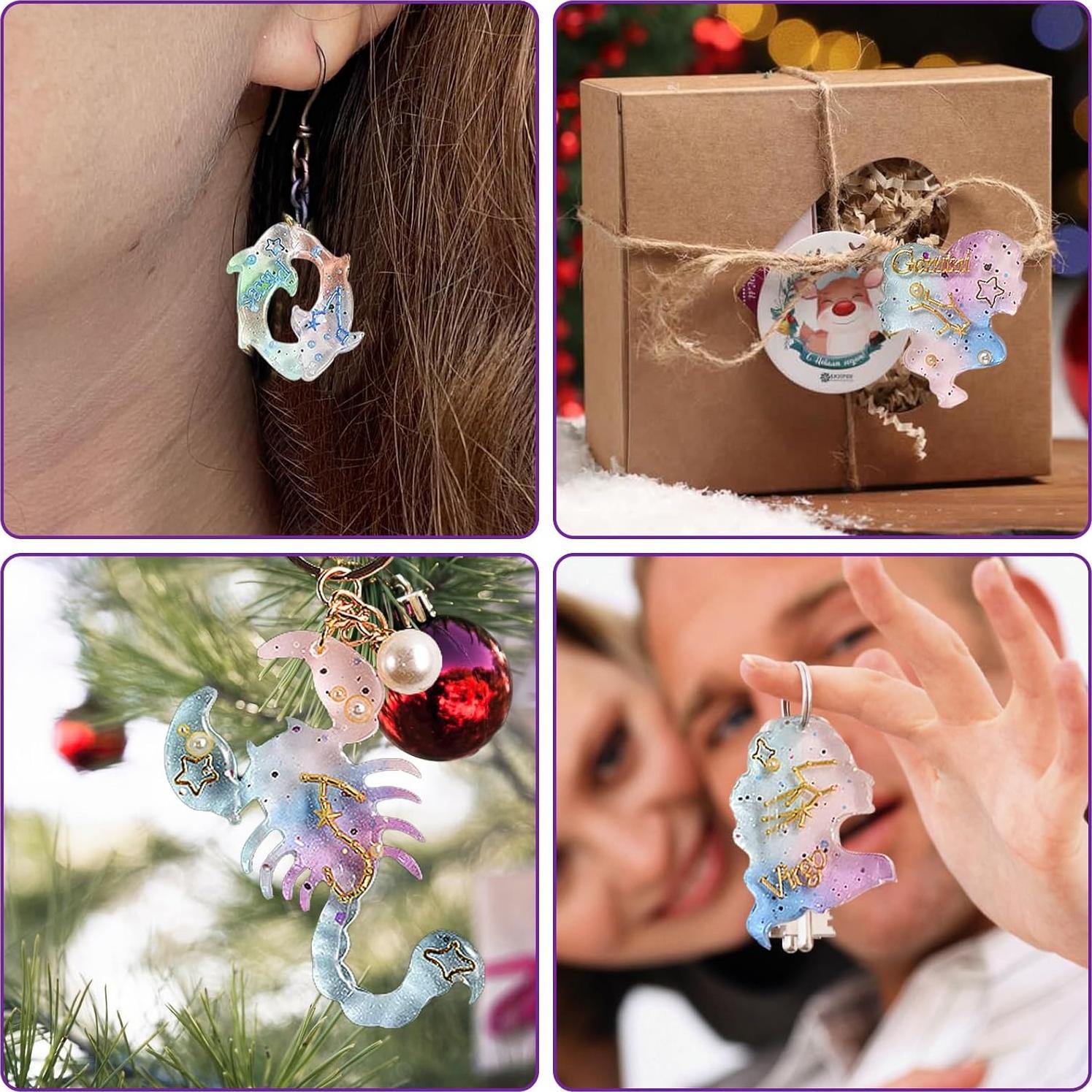 Juego de Moldes de Silicona LLOUSSAK Zodiaco 12 Cavidades