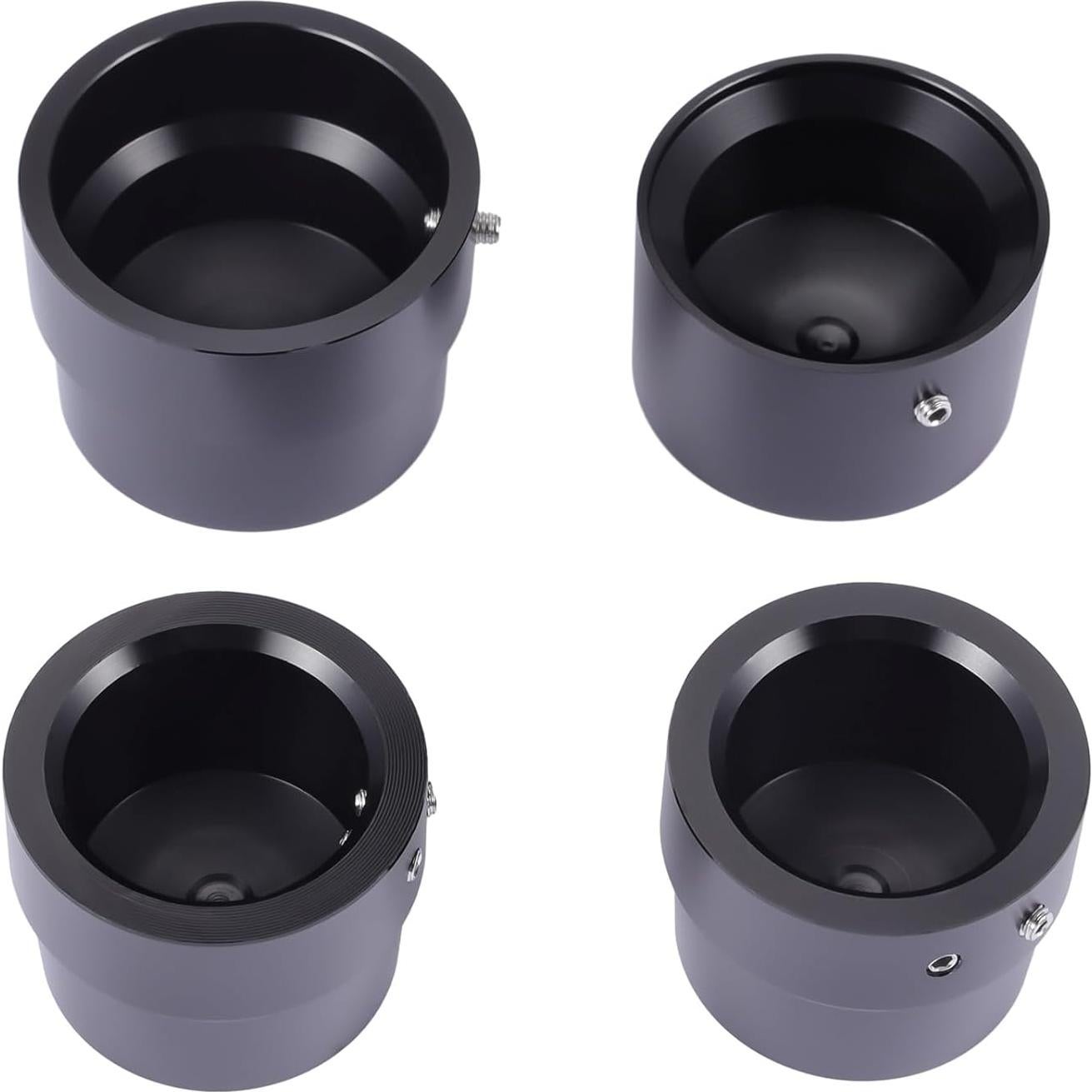 Juego de 4 Cubiertas de Tuerca de Eje Bravema para Harley