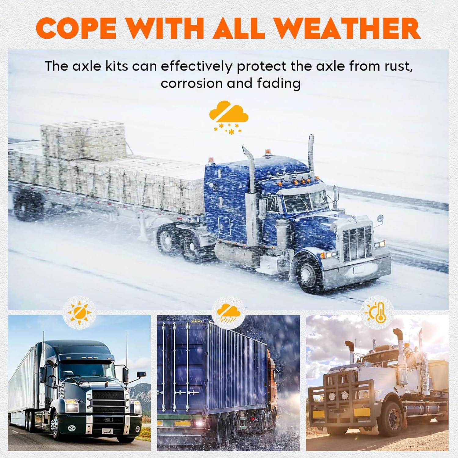 Cubierta de Eje Frontal Youxmoto YXWCV005-AAA 33mm 2 Piezas