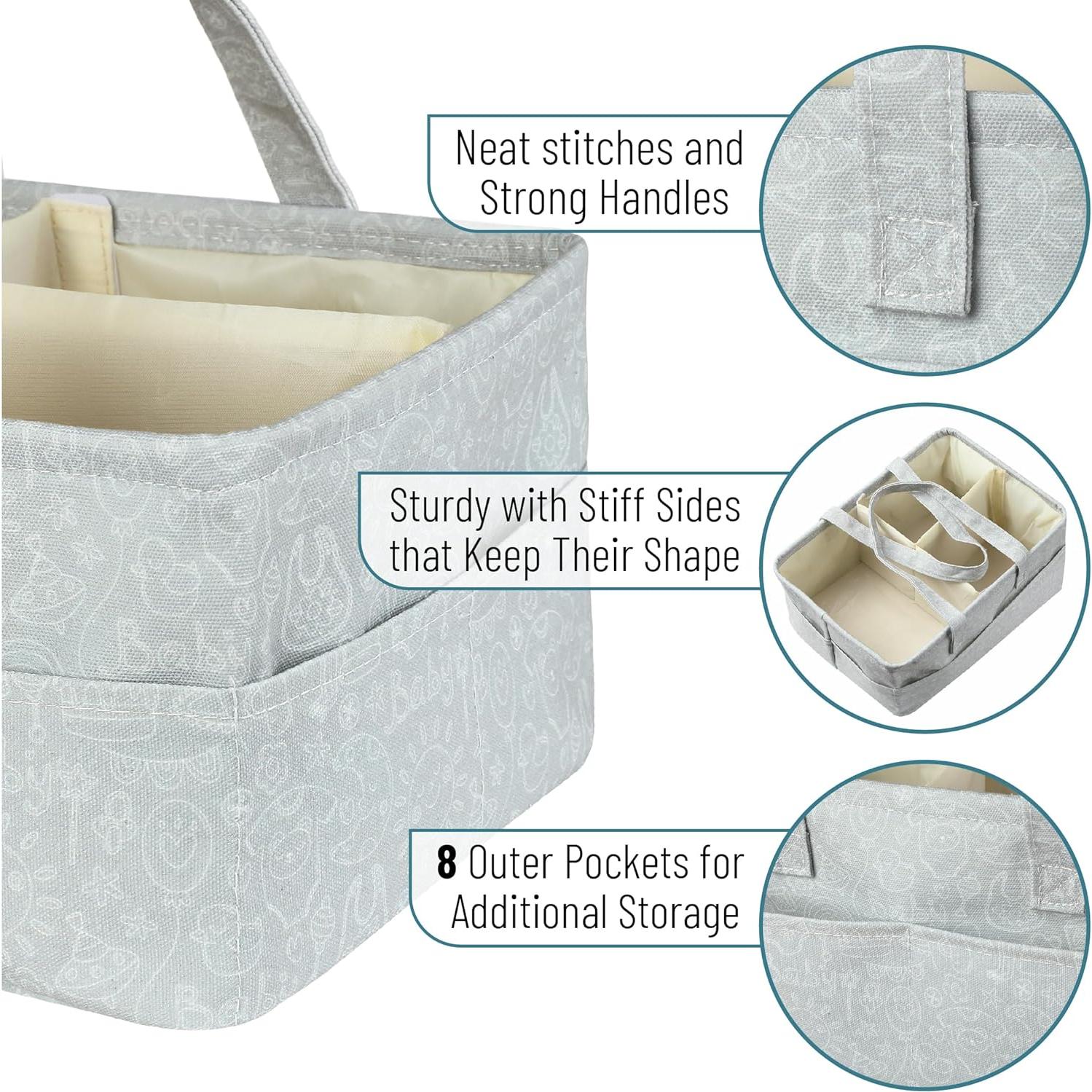 Organizador de Pañales Mr. Pen, Patrón Bonito, Portátil