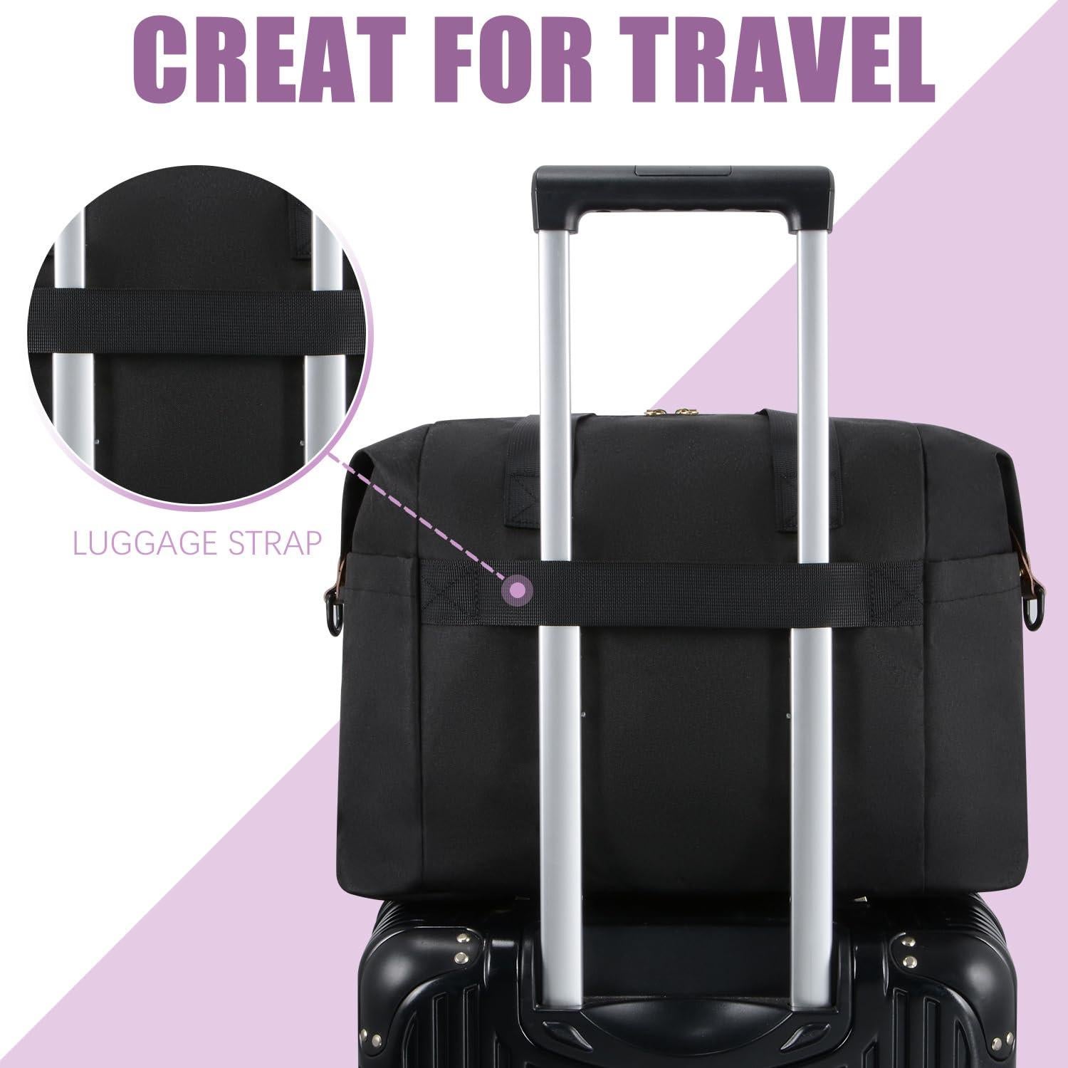 Bolsa de Pañales Tuwubi Grande Multifuncional Negra 48x15x33cm