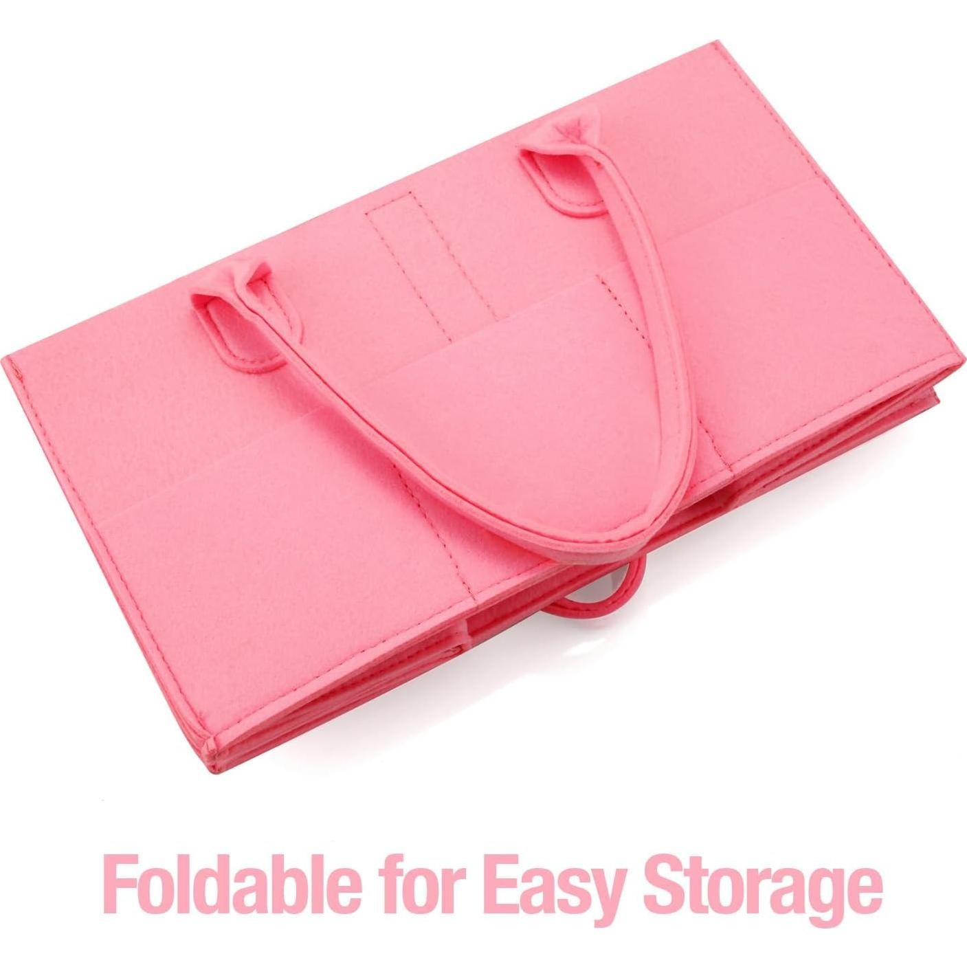 Organizador de Pañales PandaEar Rosa - Caddy Portátil para Bebés