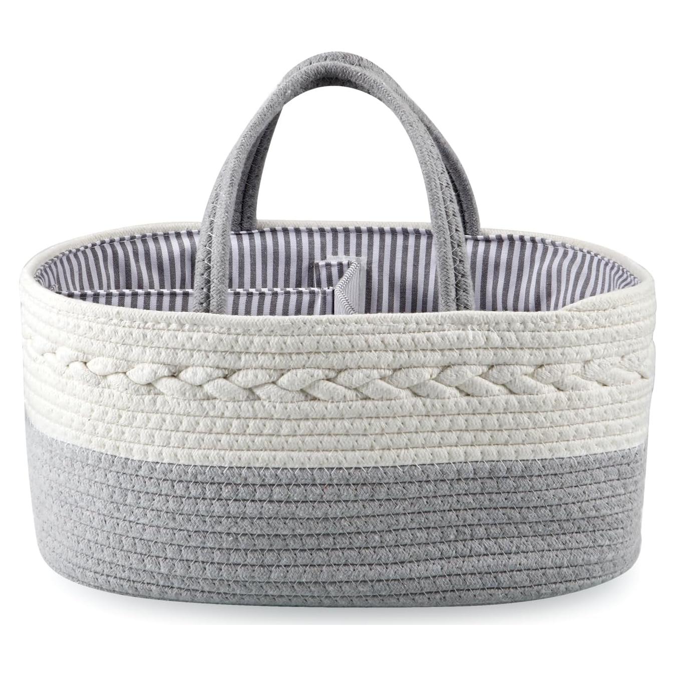 Organizador de Pañales PandaEar Gris Plegable 38x23x17cm