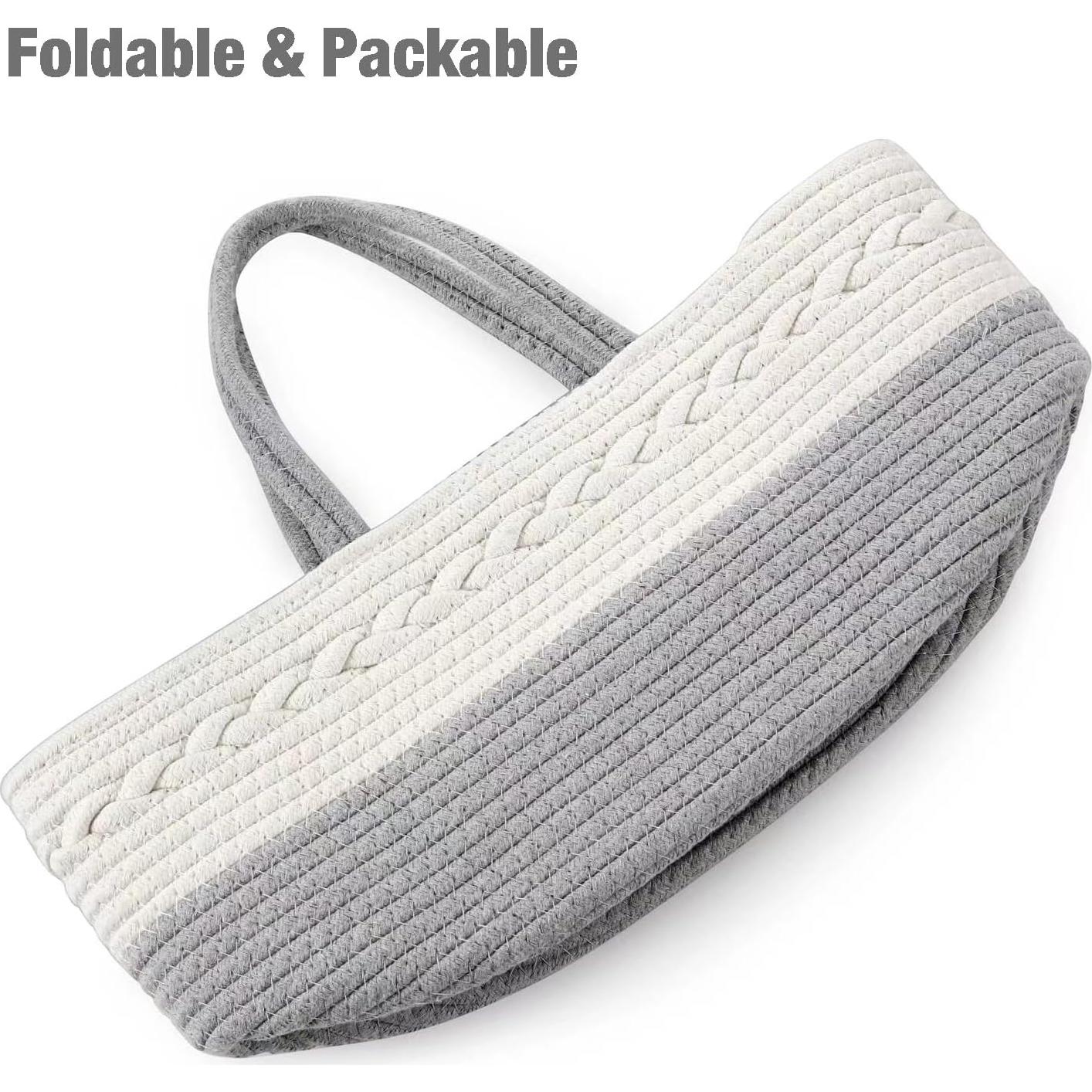 Organizador de Pañales PandaEar Gris Plegable 38x23x17cm