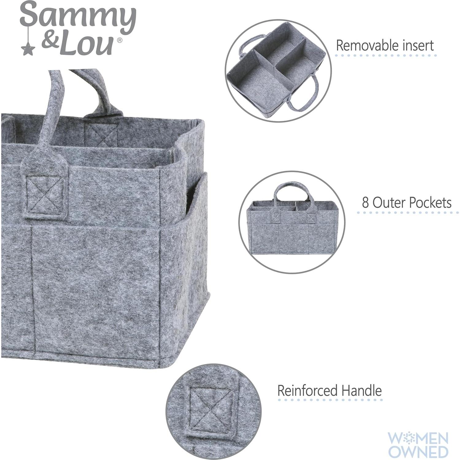 Caddy de Almacenamiento Plegable Sammy & Lou Gris Claro 29.2x15.2x20.3 cm