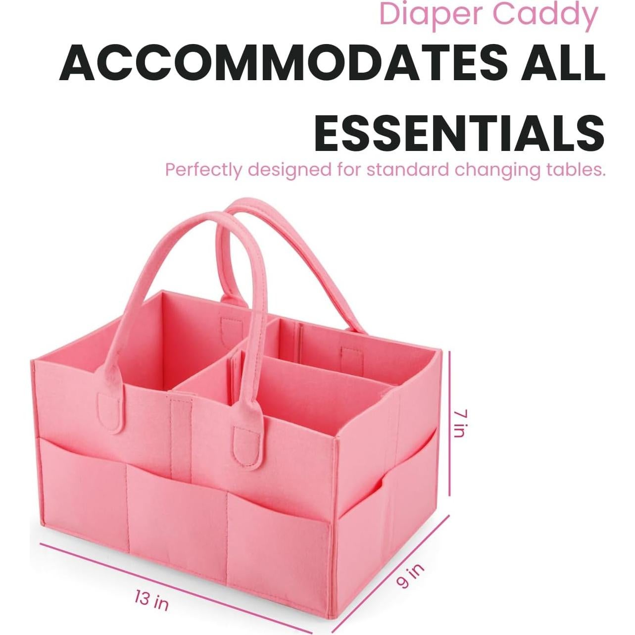 Organizador de Pañales PandaEar 2 Pack Portátil Rojo/Rosa