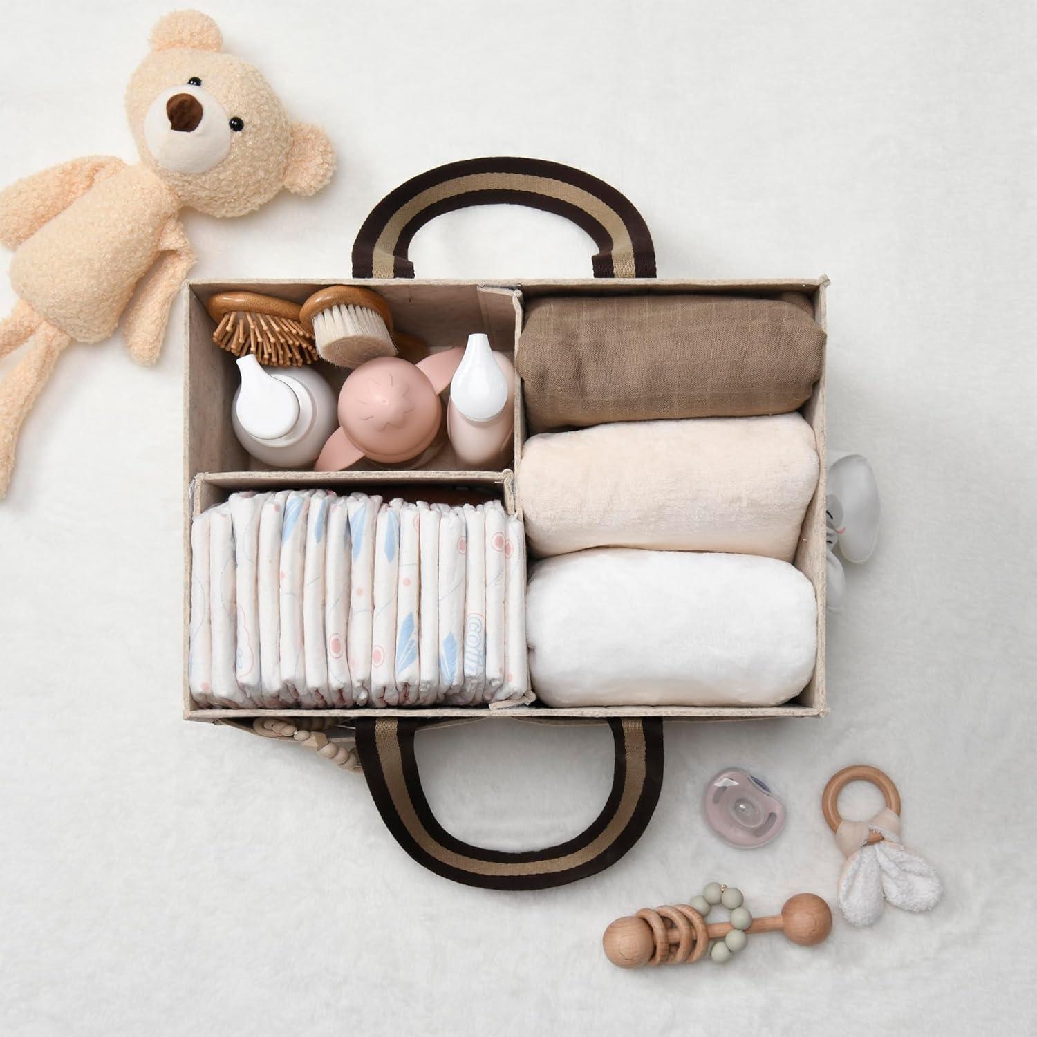 Caddy Organizador de Pañales Hogar Para Cada Uno Crema